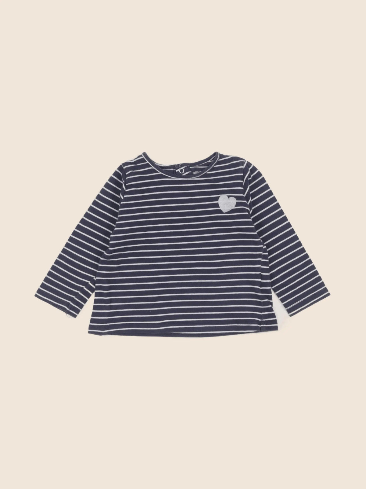 Vertbaudet - tee-shirt bleu - 12 mois