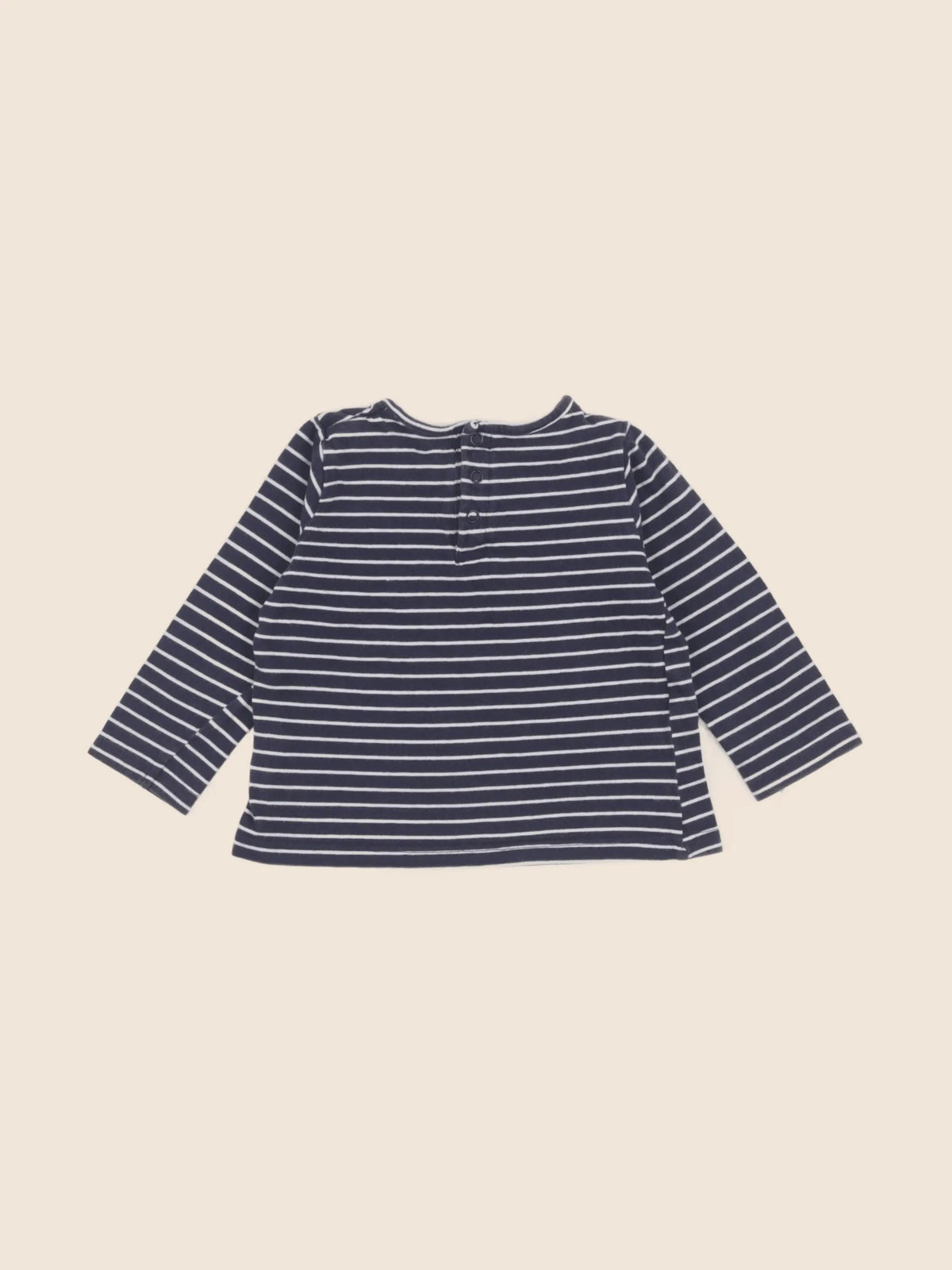 Vertbaudet - tee-shirt bleu - 12 mois