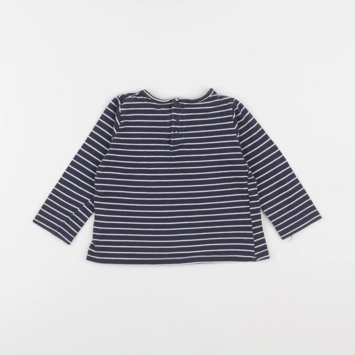 Vertbaudet - tee-shirt bleu - 12 mois