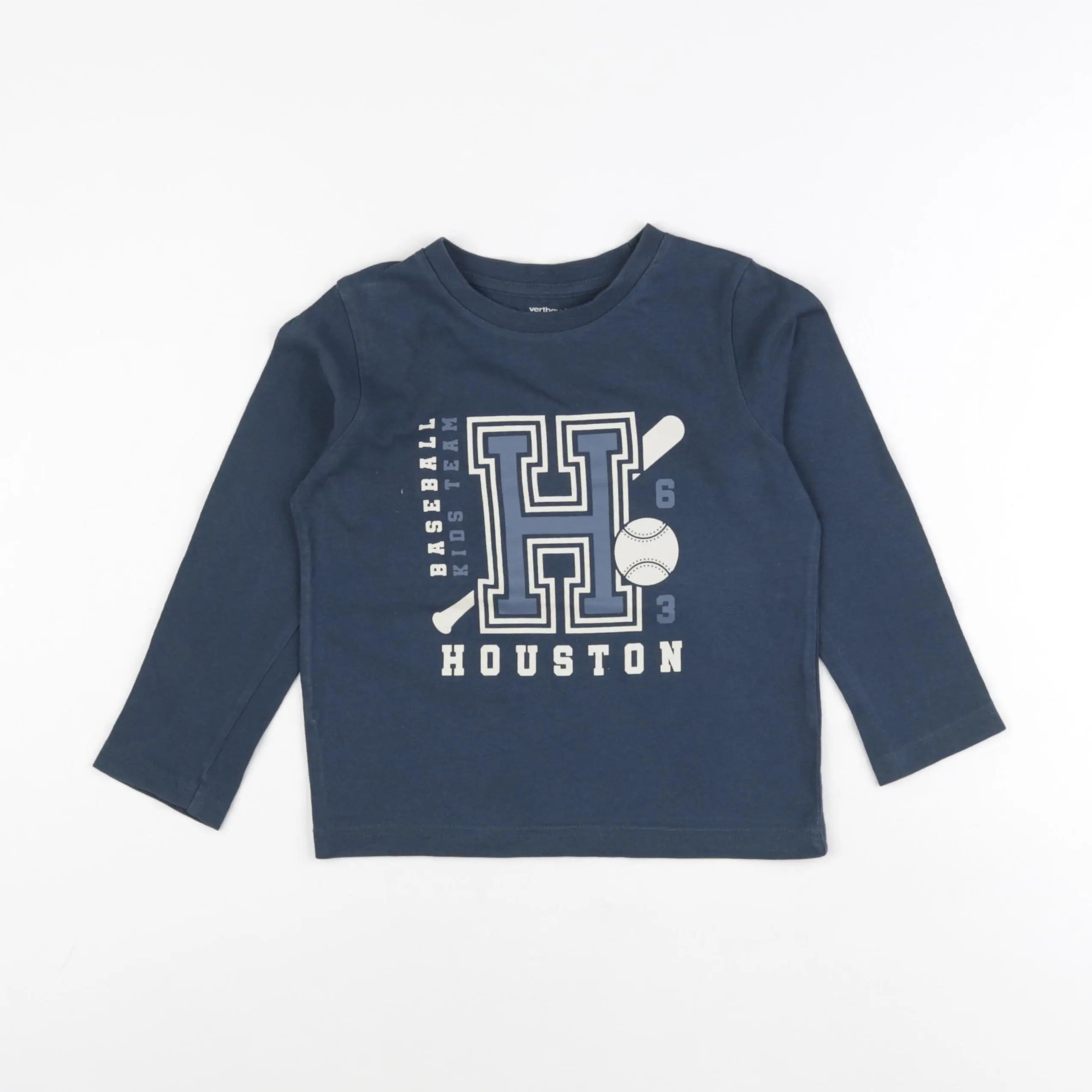 Vertbaudet - tee-shirt bleu - 5 ans