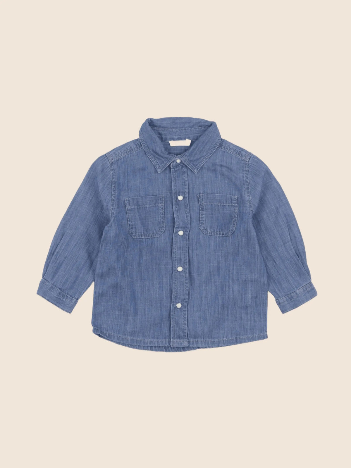 Boutchou - chemise bleu - 12 mois