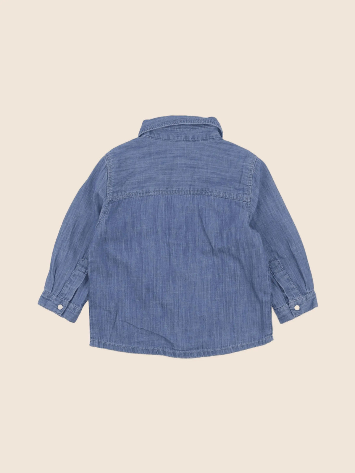 Boutchou - chemise bleu - 12 mois
