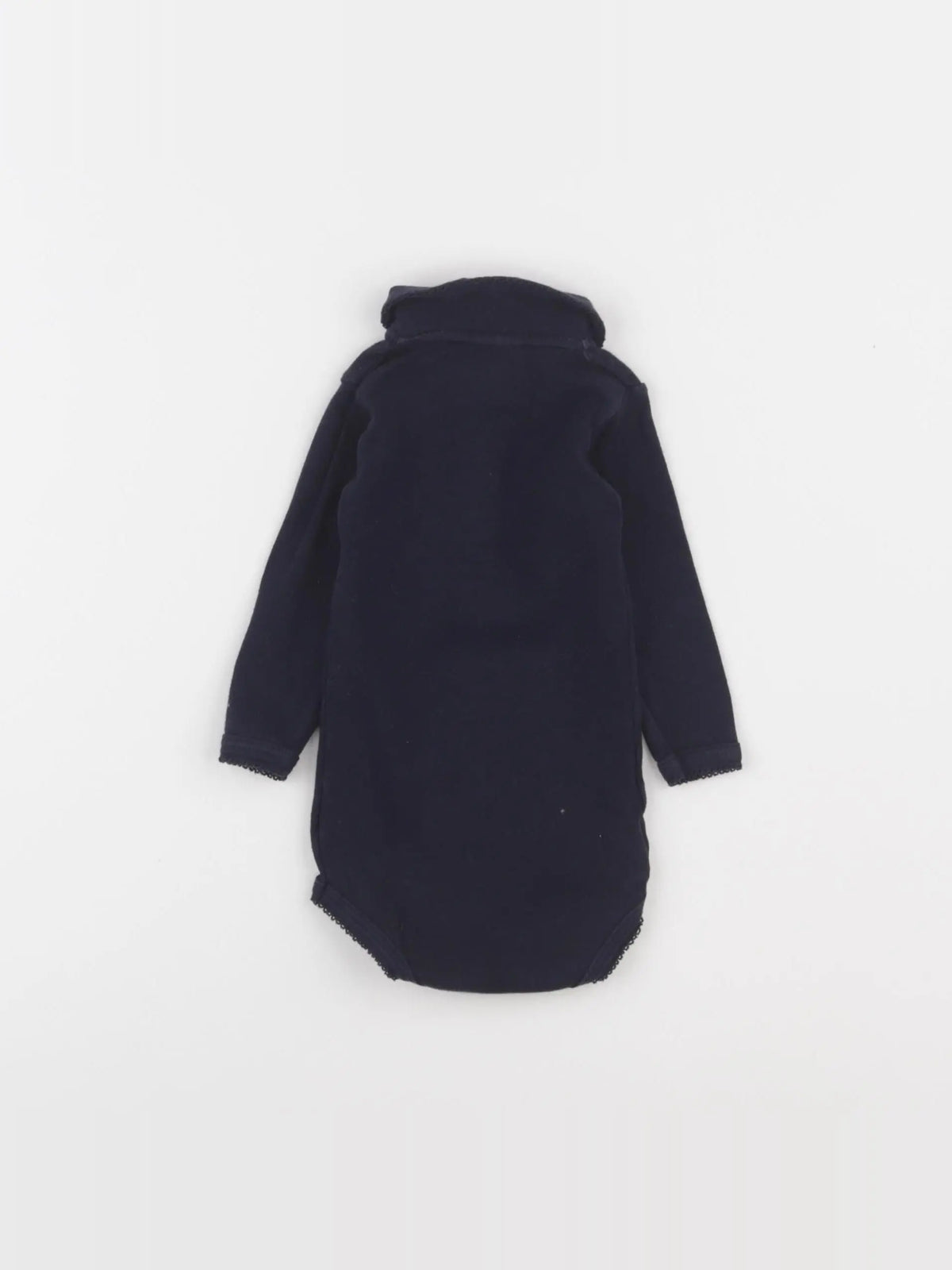 Petit Bateau - body à col bleu - 3 mois