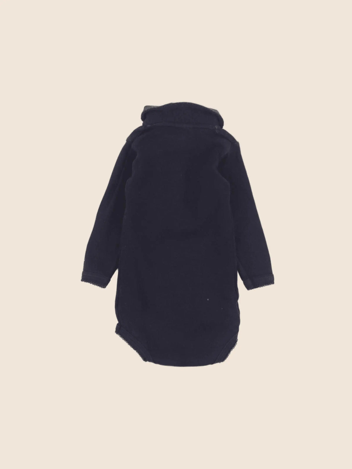 Petit Bateau - body à col bleu - 3 mois
