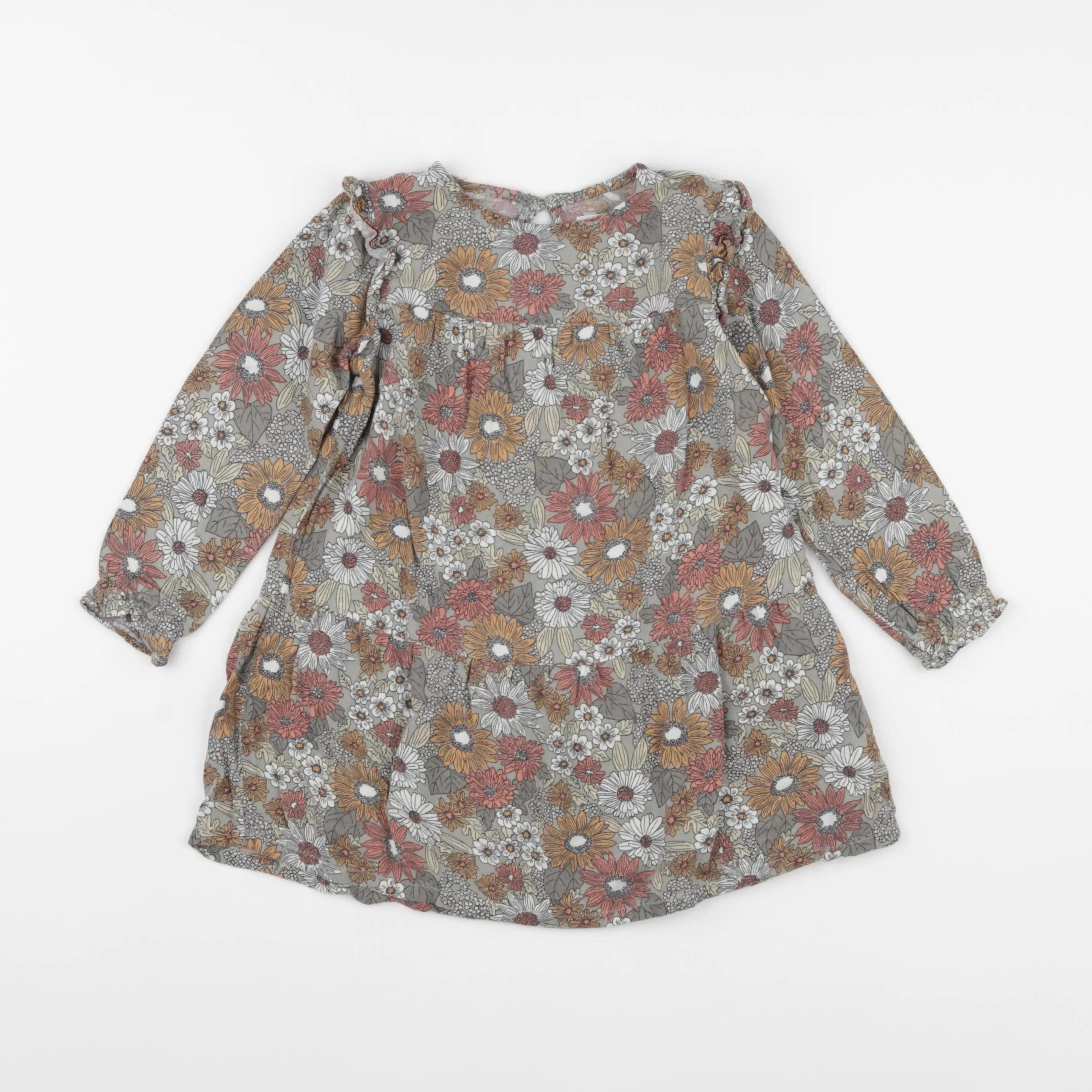 Vertbaudet - robe taupe - 3 ans