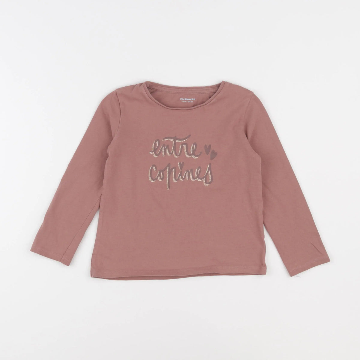 Vertbaudet - tee-shirt rose - 4 ans