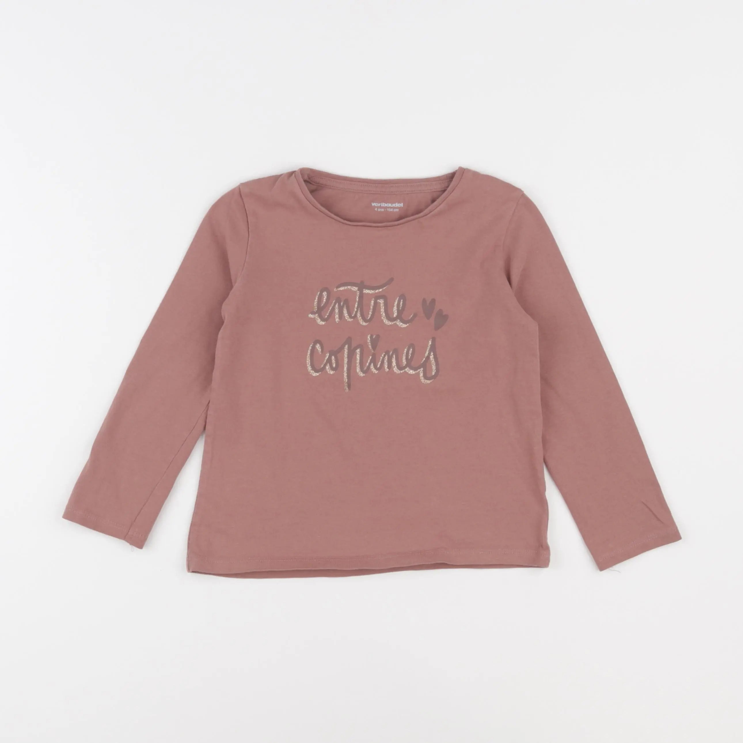 Vertbaudet - tee-shirt rose - 4 ans