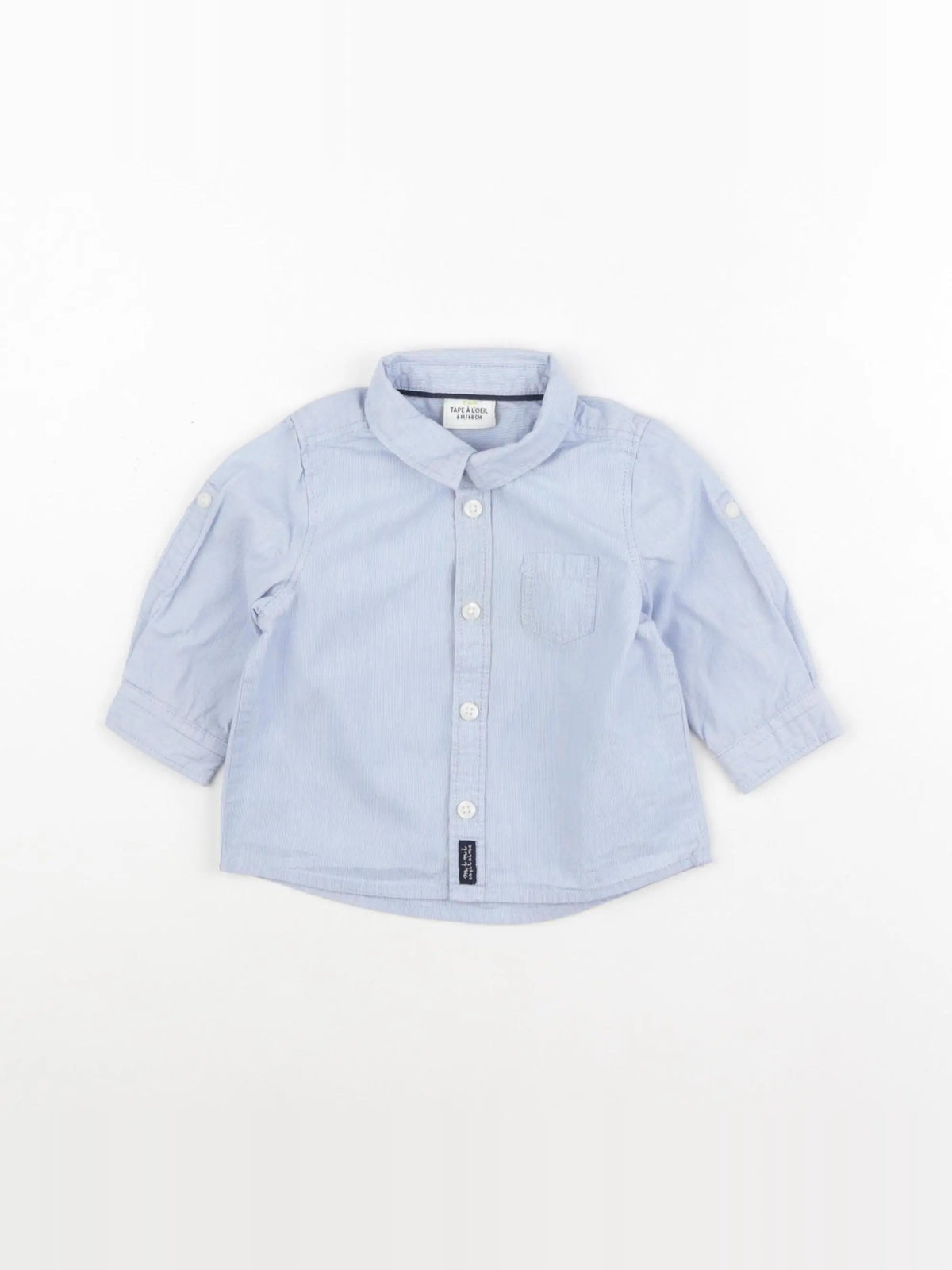 Tape à l'oeil - chemise bleu - 6 mois
