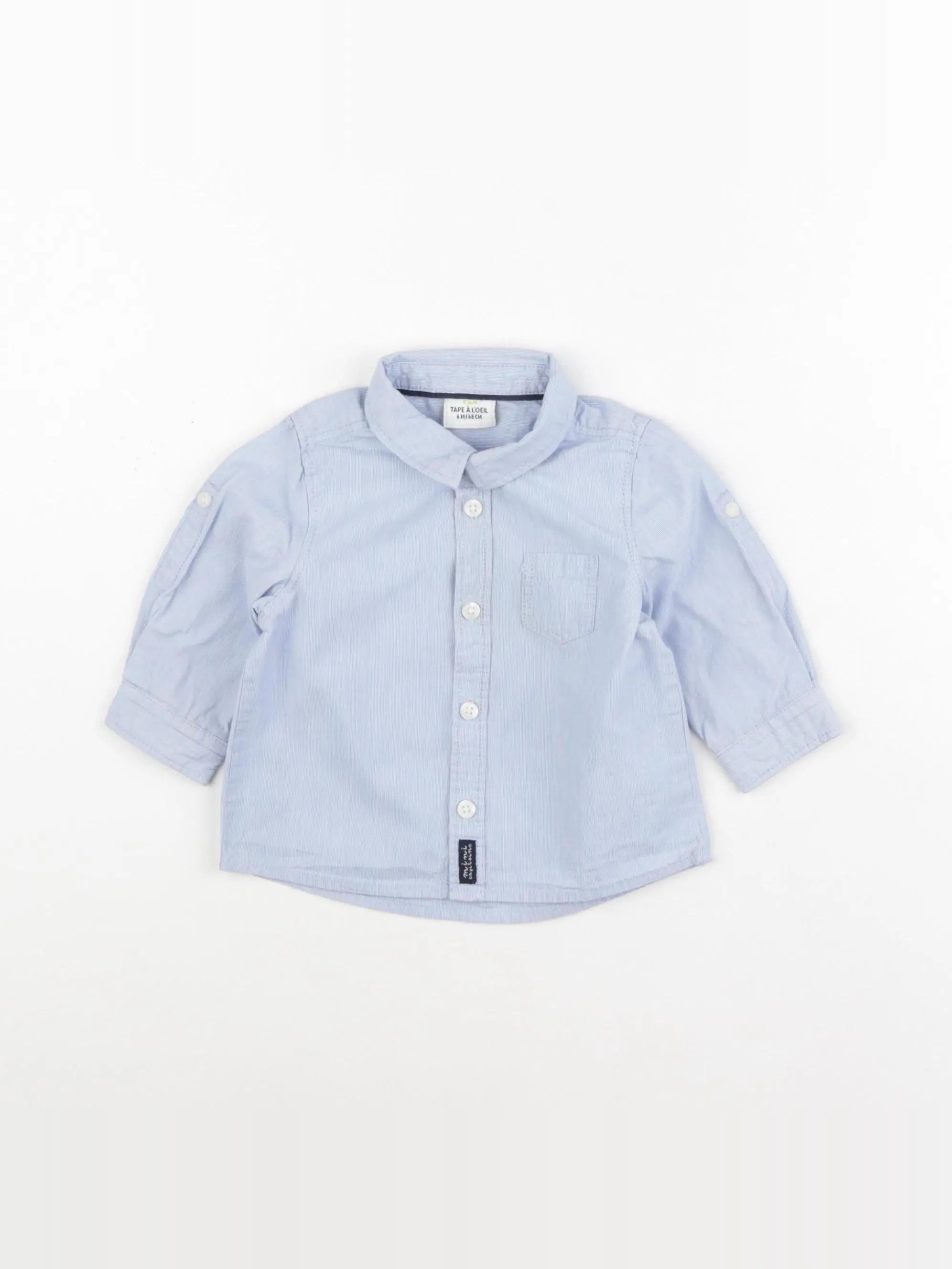 Tape à l'oeil - chemise bleu - 6 mois