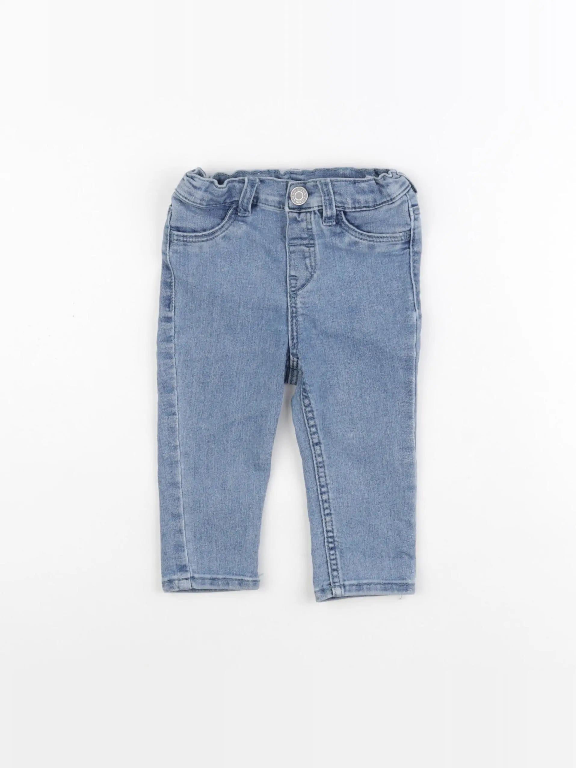 H&M - jean bleu - 6/9 mois