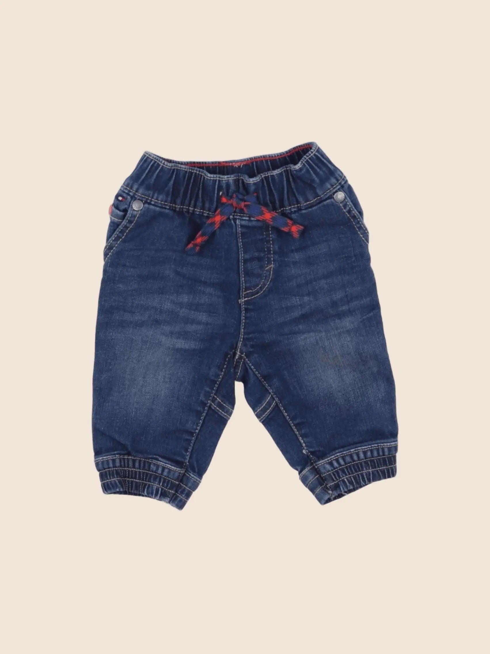 Tommy Hilfiger - pantalon bleu - 3/6 mois