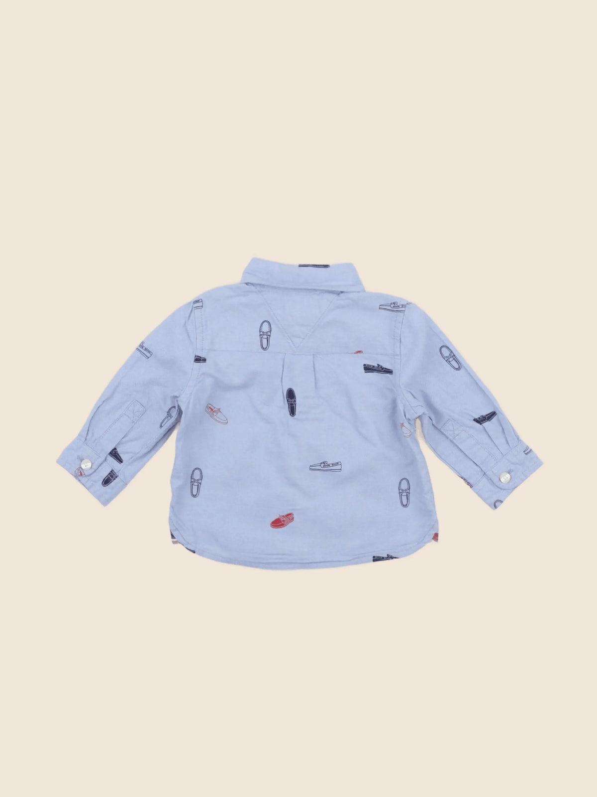 Tommy Hilfiger - chemise bleu - 3/6 mois