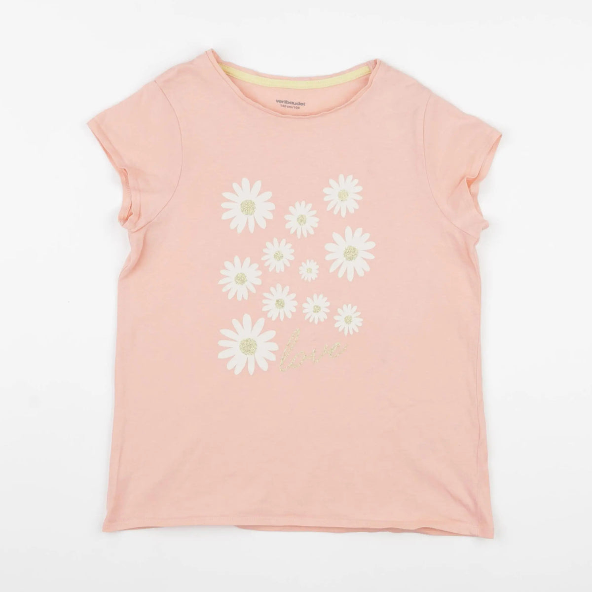 Vertbaudet - tee-shirt rose - 10 ans