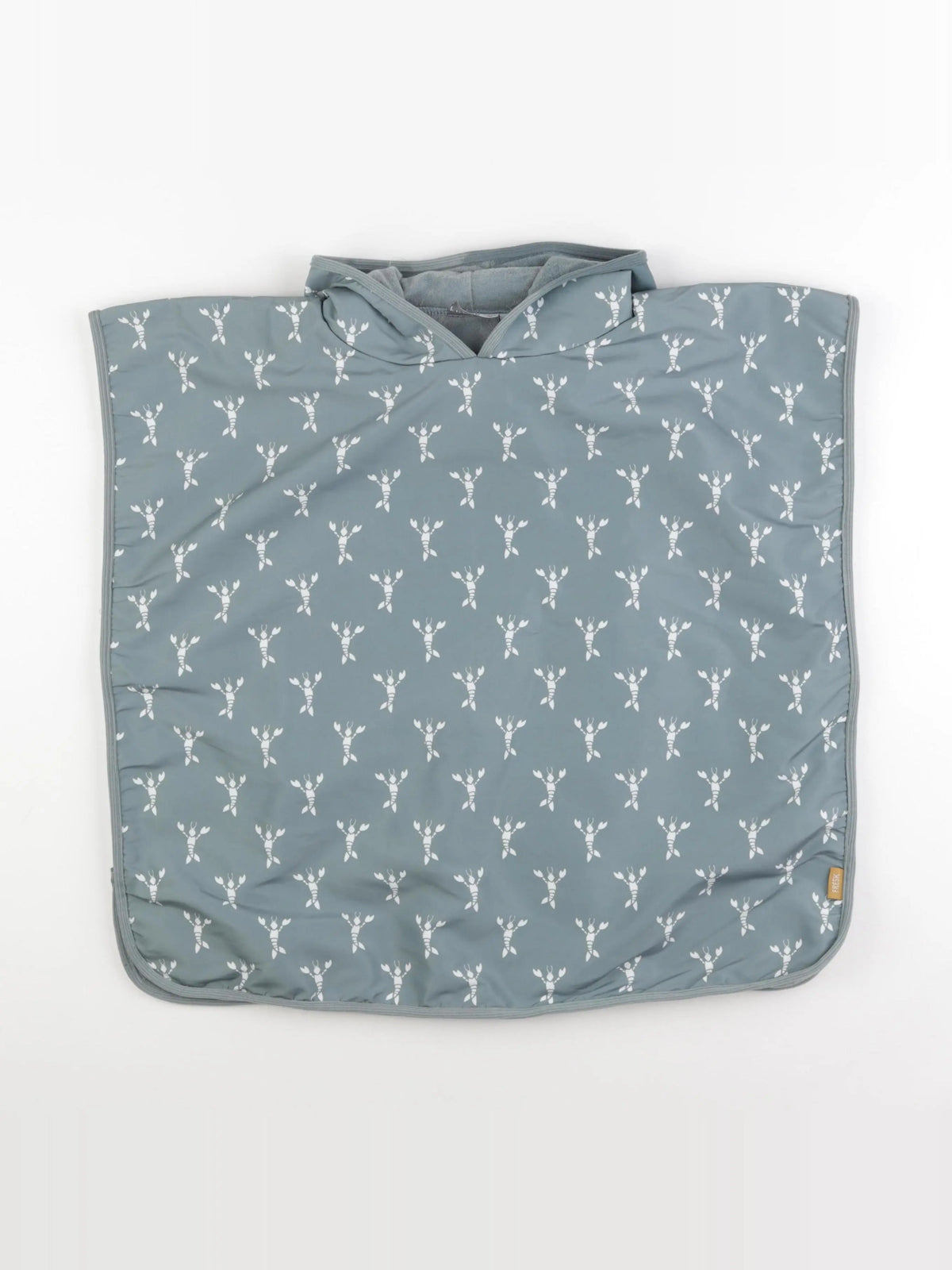 Poncho de bain HOMARD vert- 0/36 mois