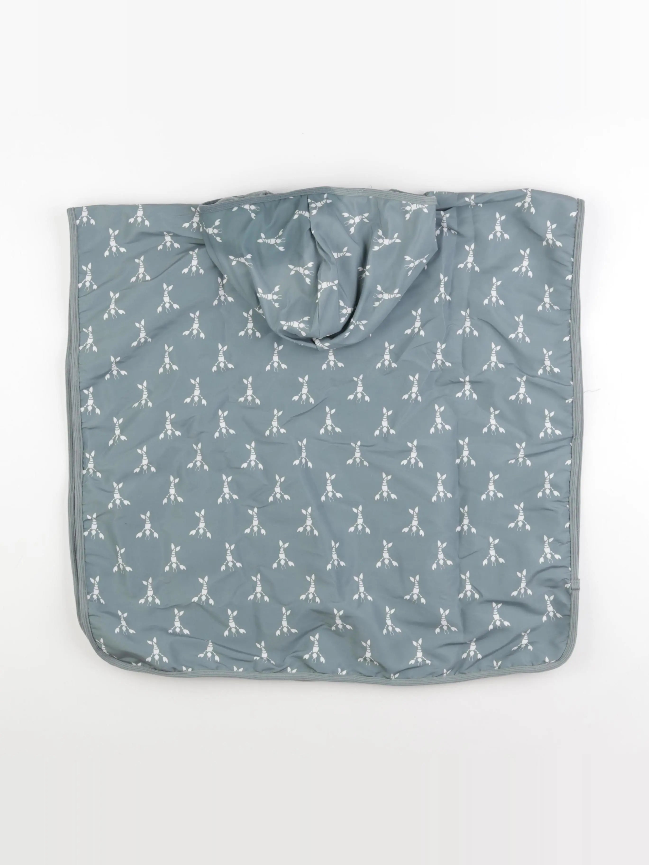 Poncho de bain HOMARD vert- 0/36 mois