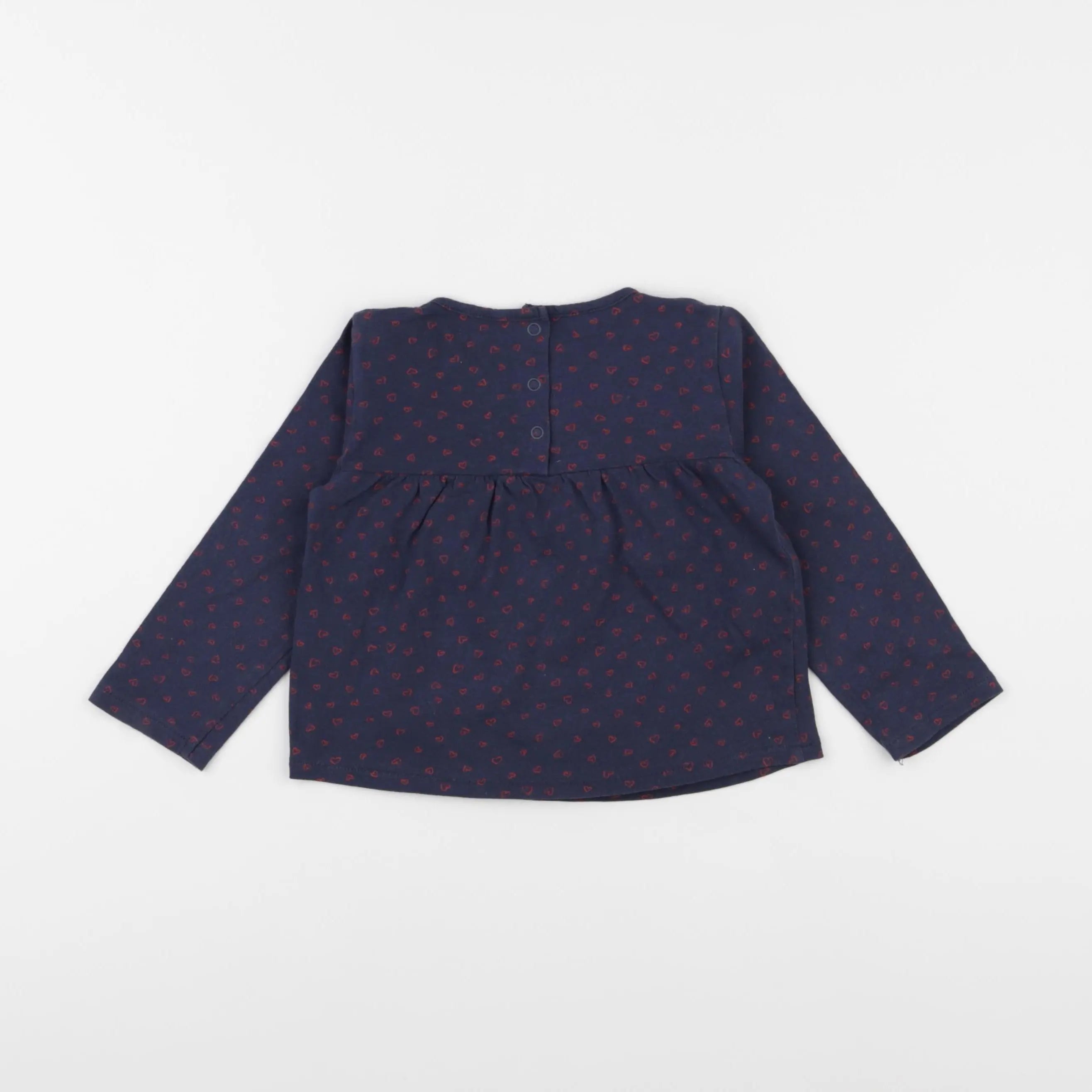 Vertbaudet - tee-shirt bleu, rouge - 18 mois