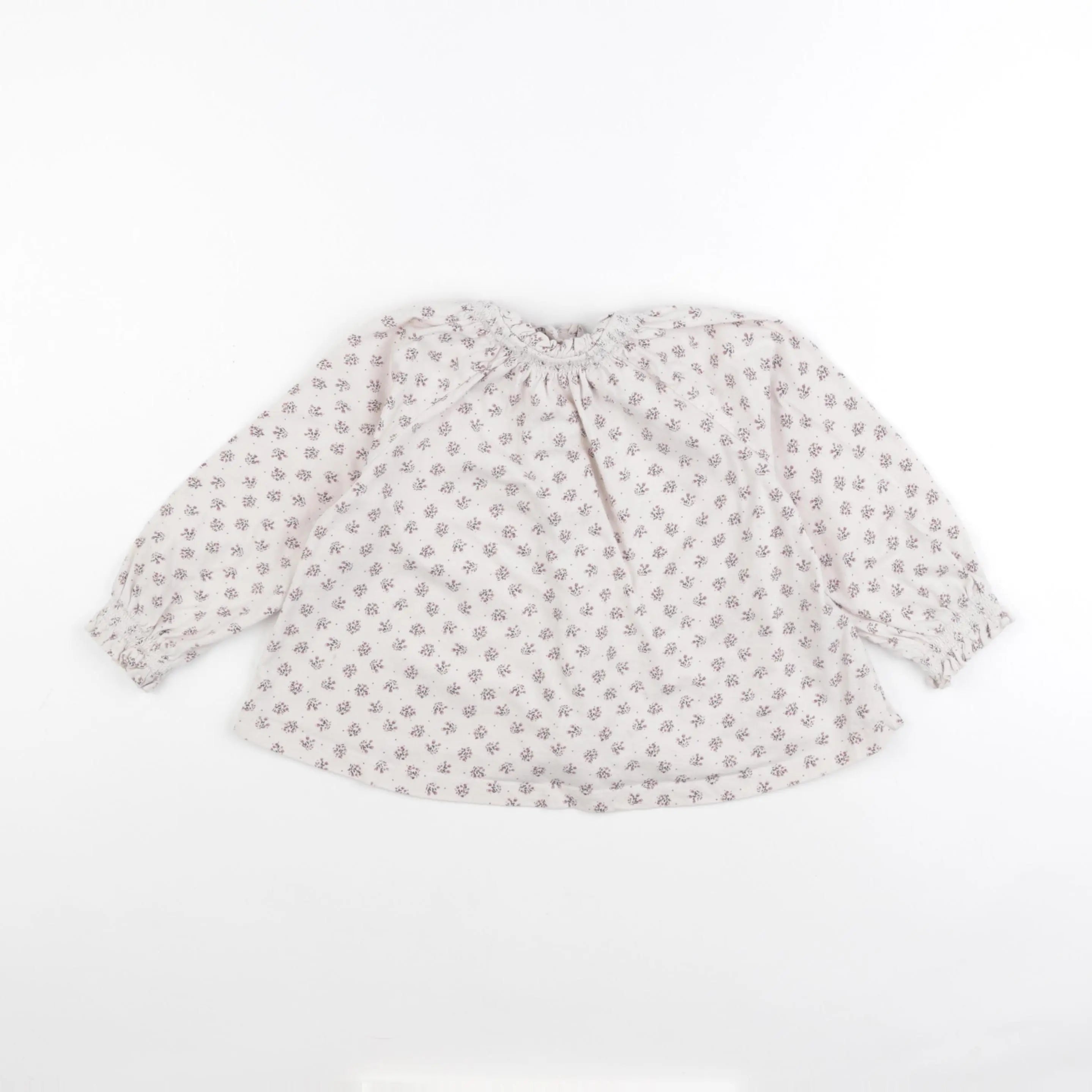 Vertbaudet - tee-shirt beige, rose - 3 ans