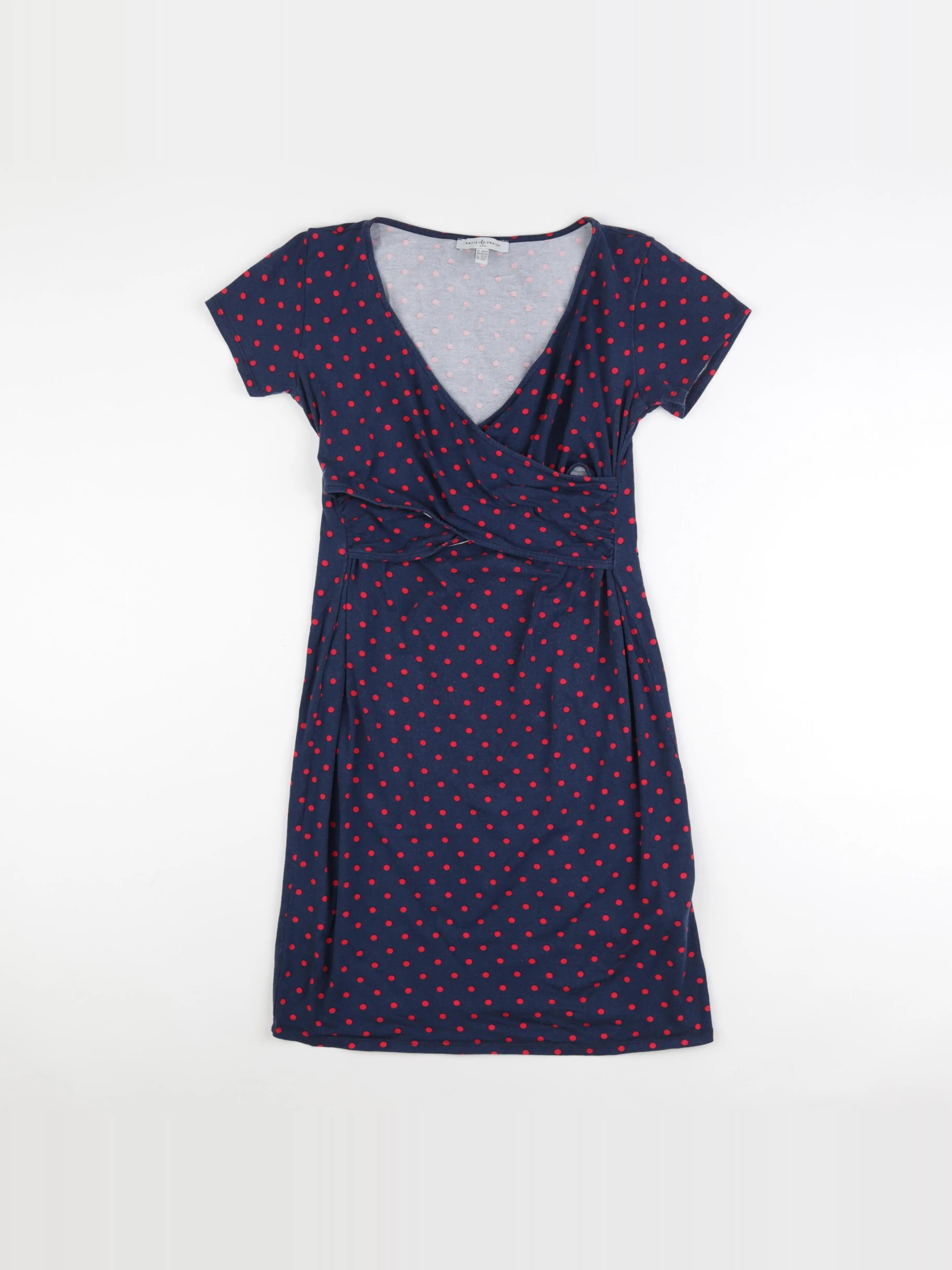 Envie de fraise - robe grossesse, allaitement bleu - 38 à 40