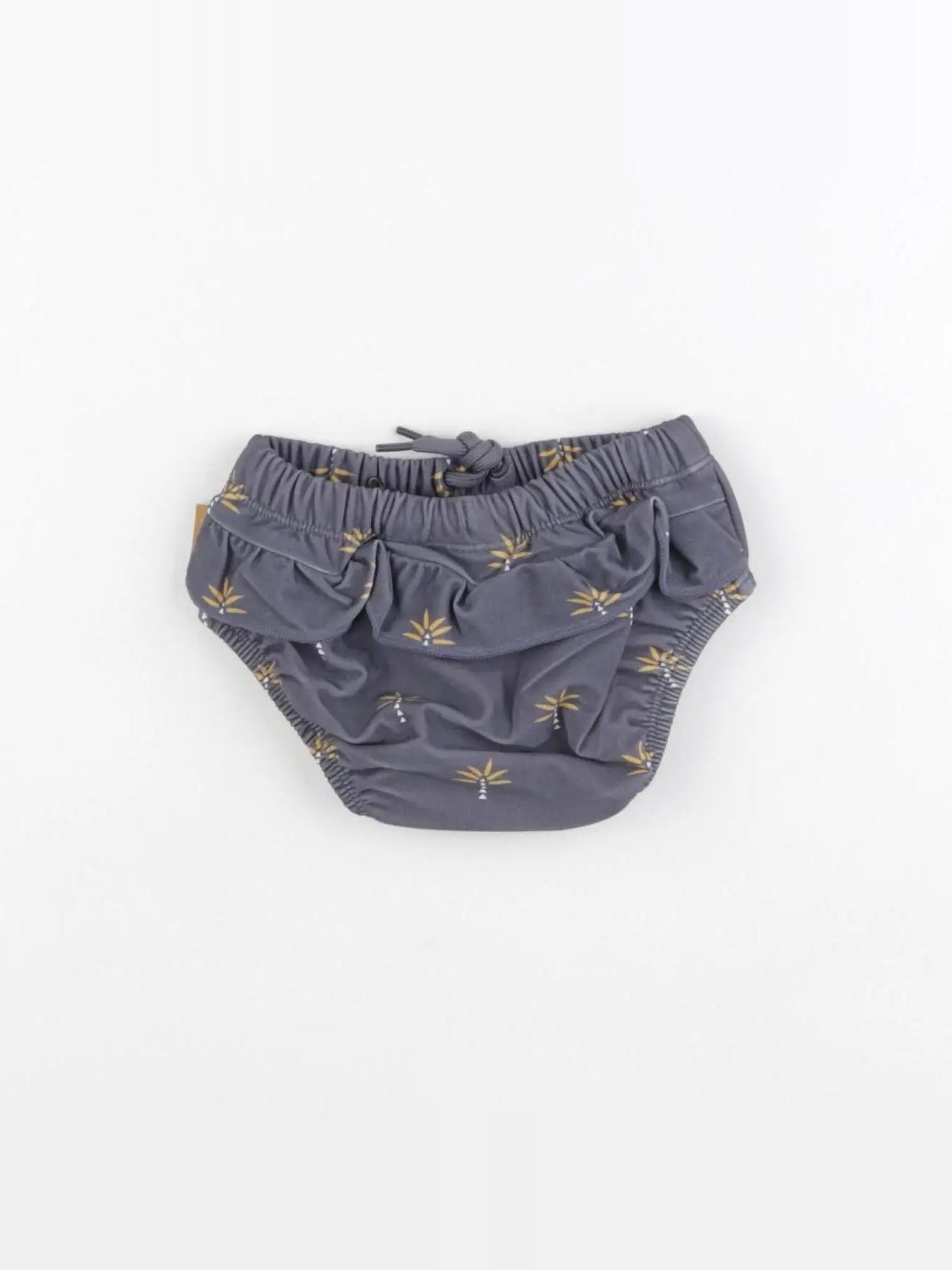 Maillot de bain couche fille PALMIER gris 