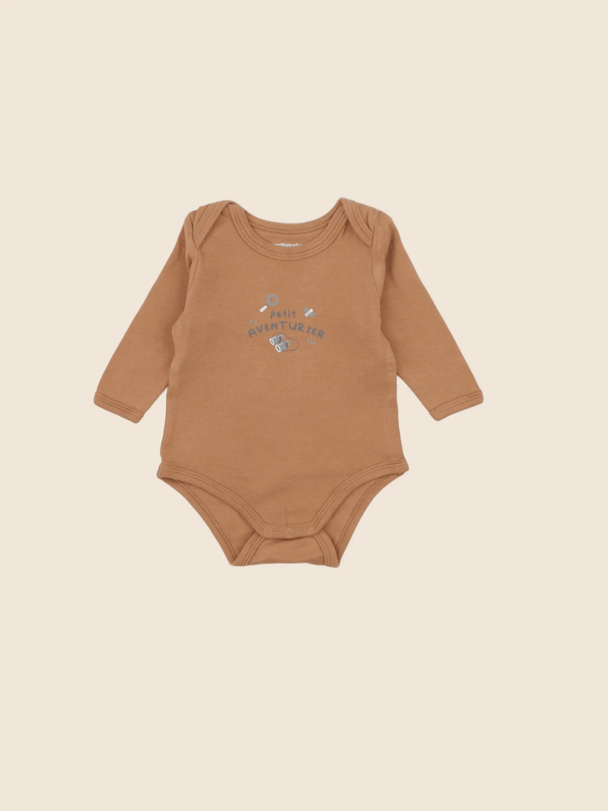 Vertbaudet - body marron - 6 mois
