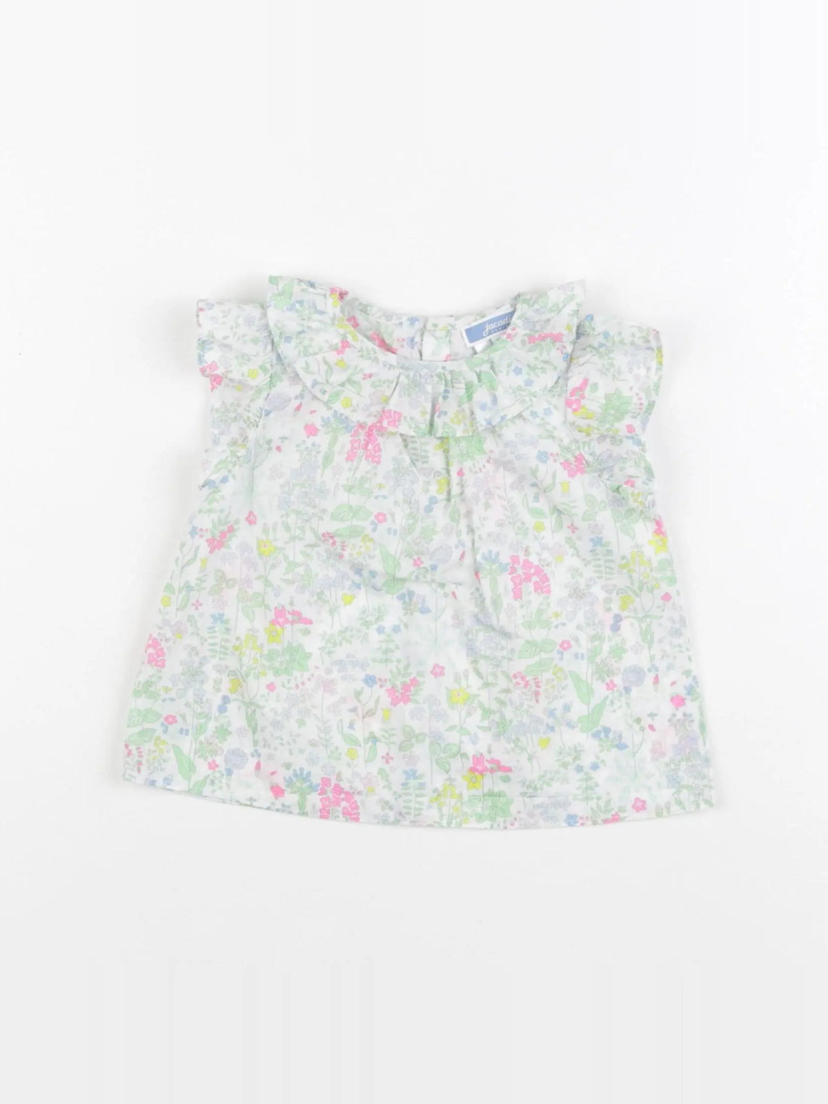 Jacadi - blouse liberty vert - 12 mois