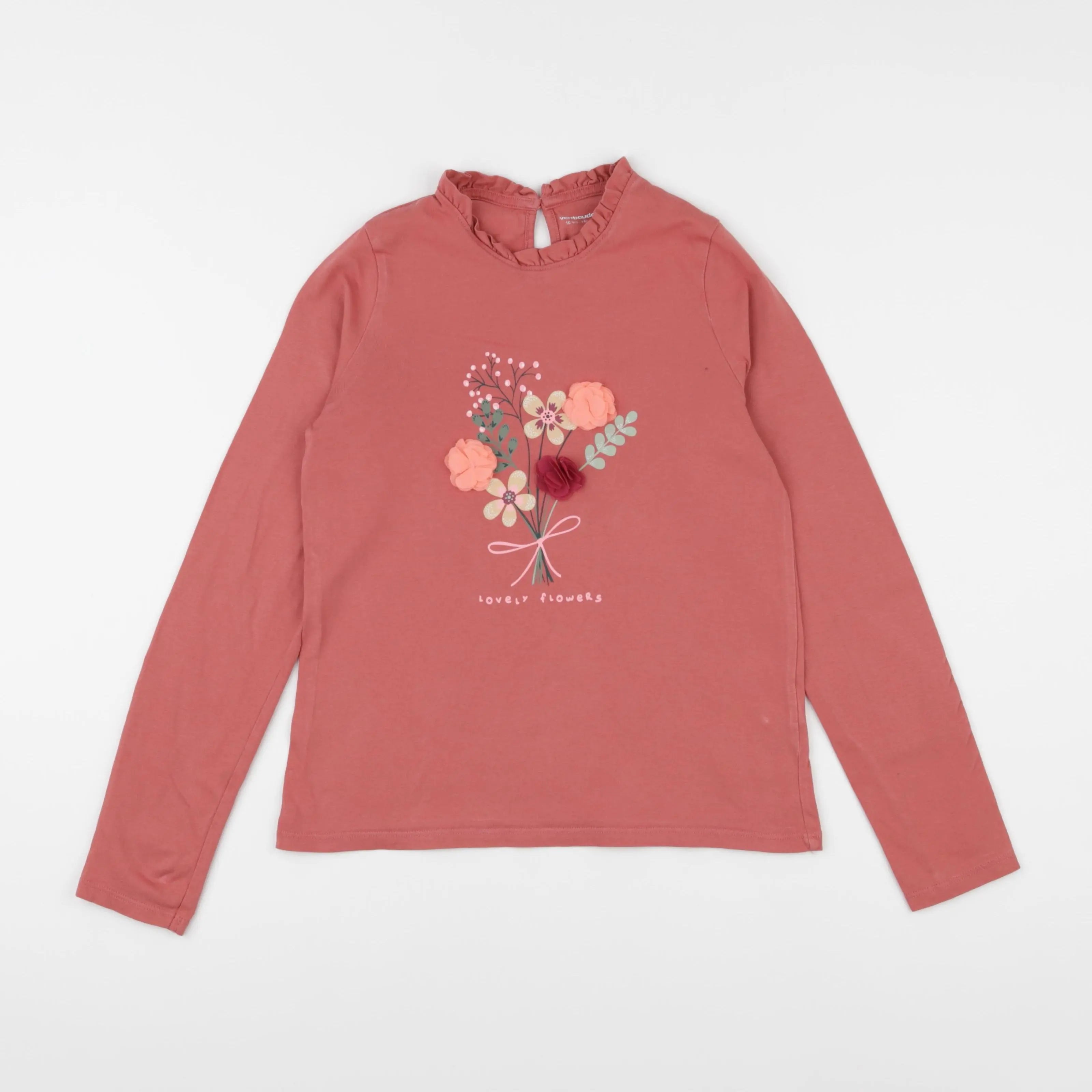 Vertbaudet - tee-shirt rose - 10 ans