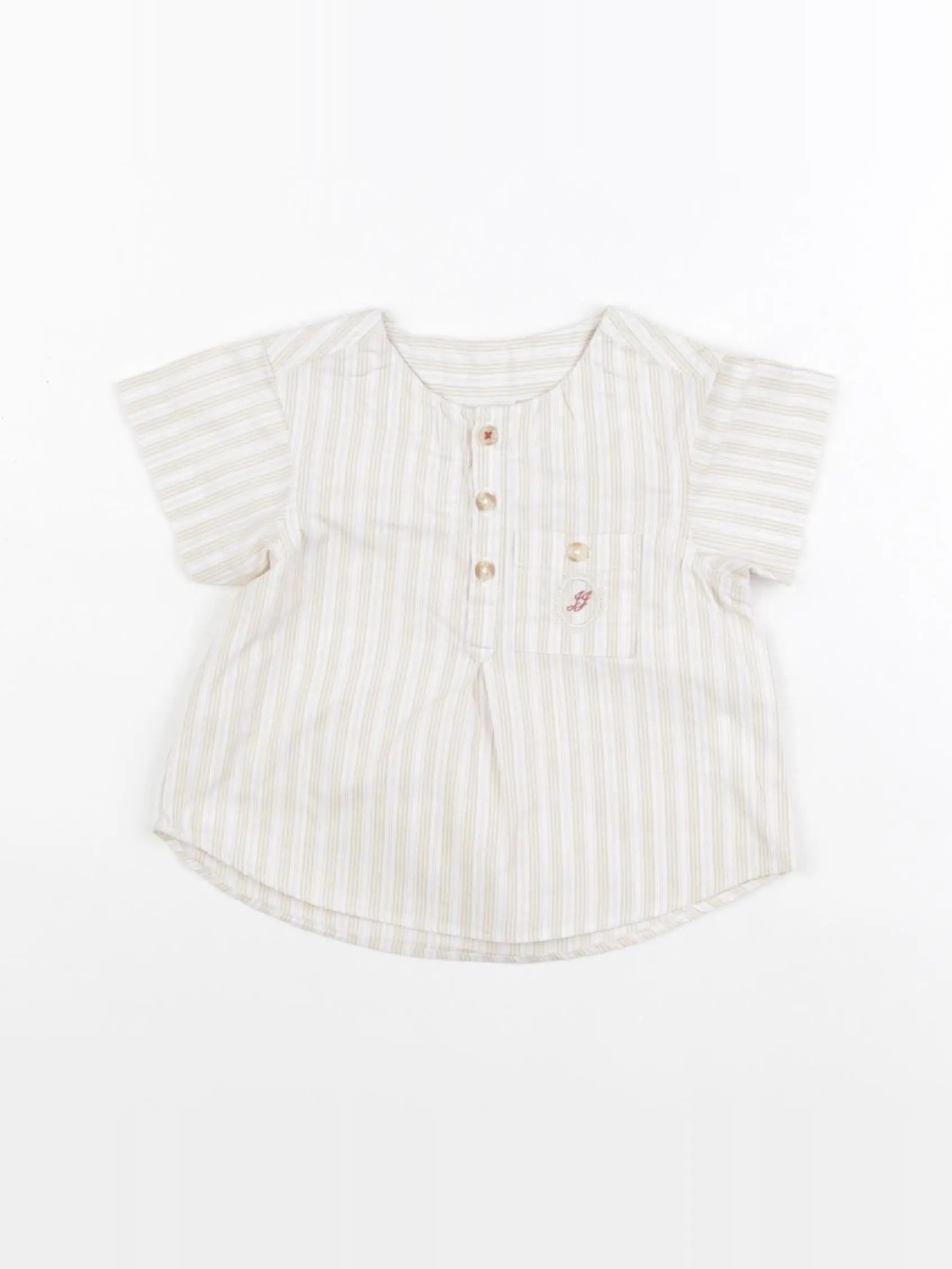 Jacadi - blouse beige - 12 mois