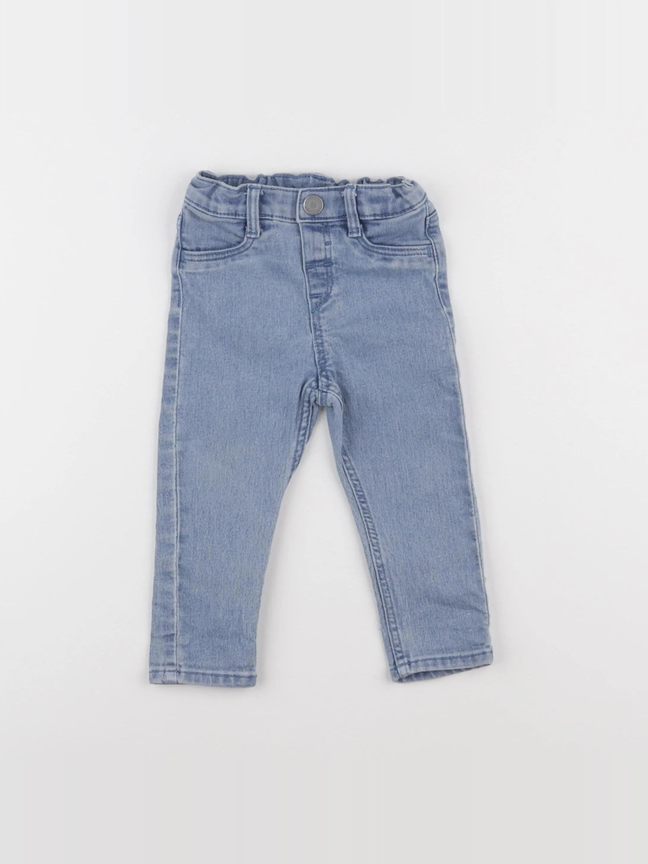 H&M - jean bleu - 9/12 mois
