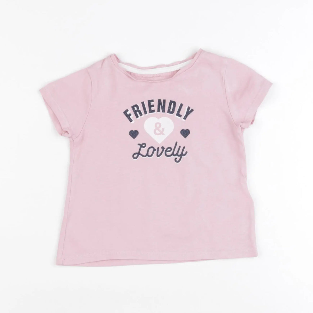 Vertbaudet - tee-shirt rose - 2 ans