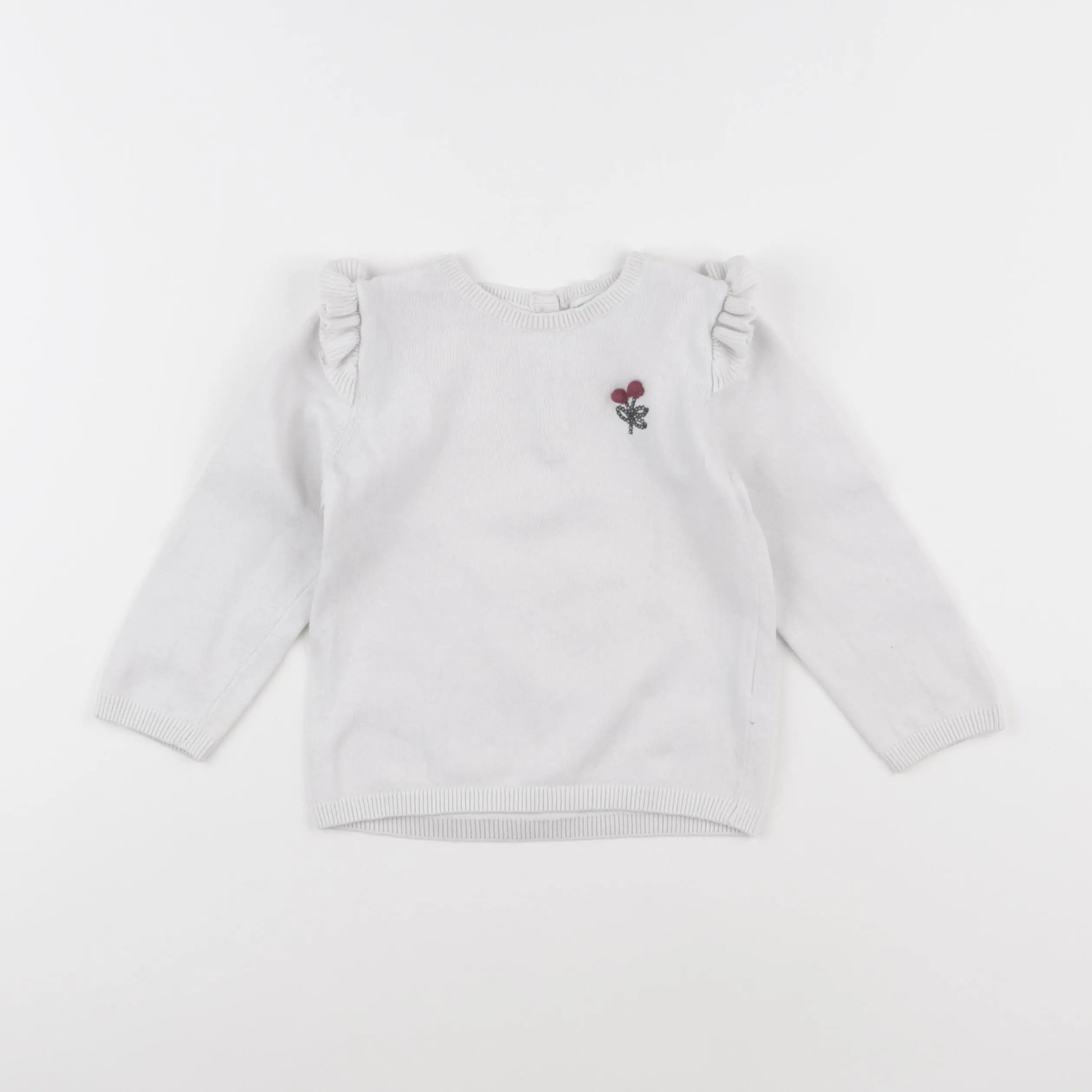 Vertbaudet - pull blanc - 2 ans