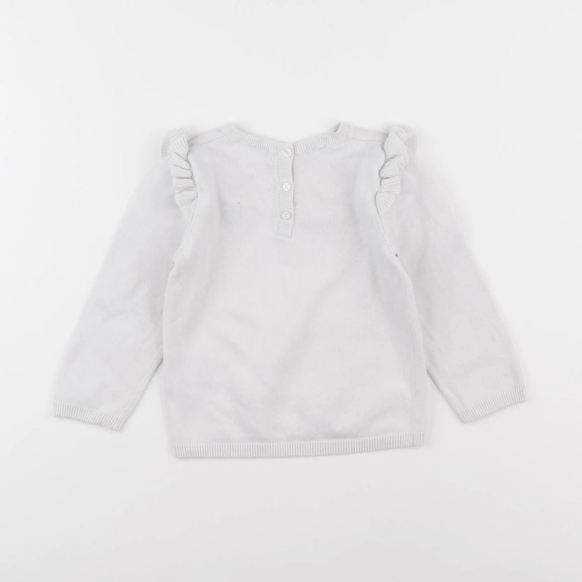 Vertbaudet - pull blanc - 2 ans