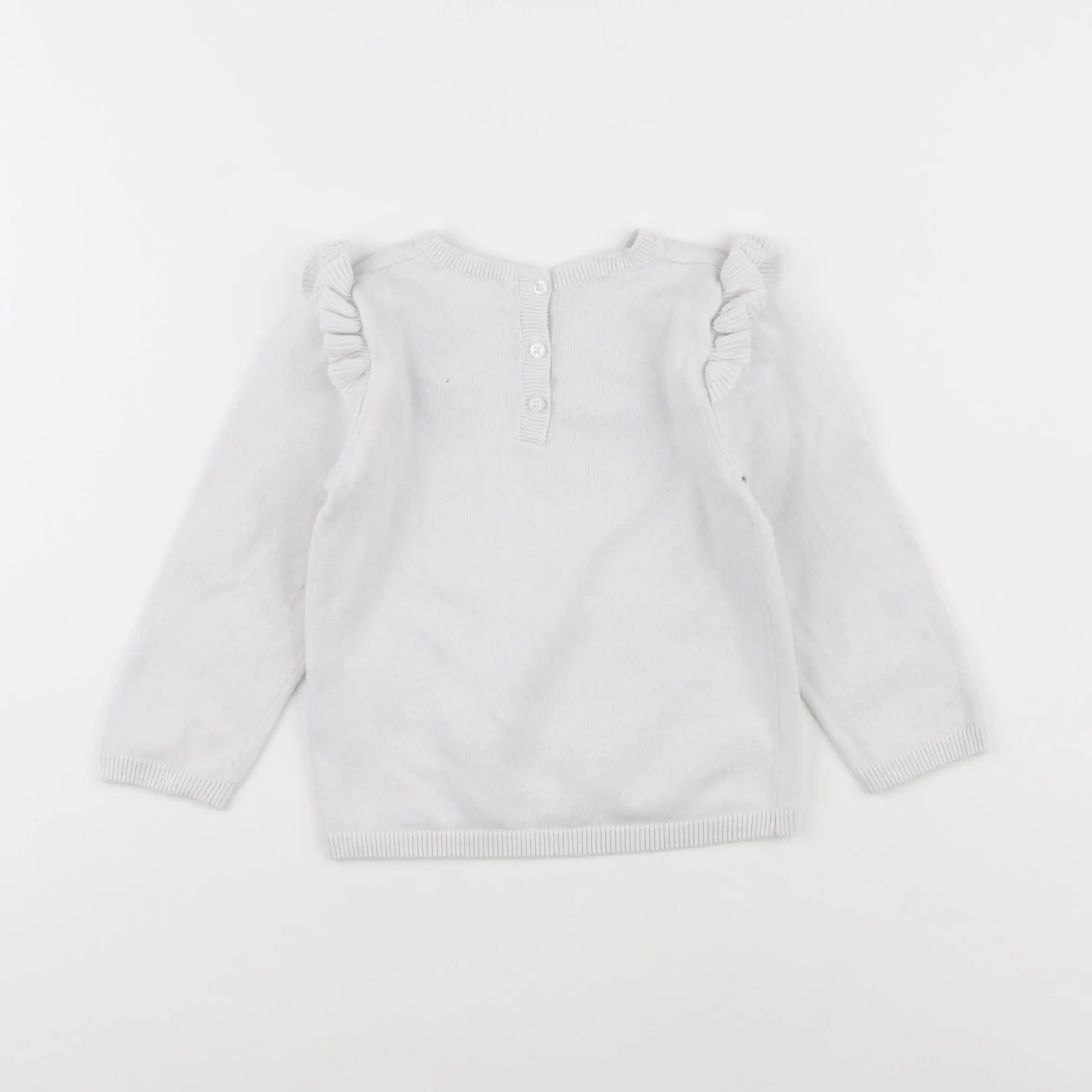 Vertbaudet - pull blanc - 2 ans