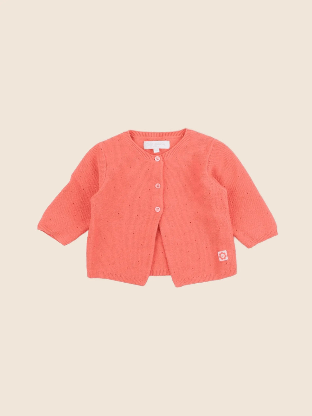 Cadet Rousselle - gilet orange - 3 mois