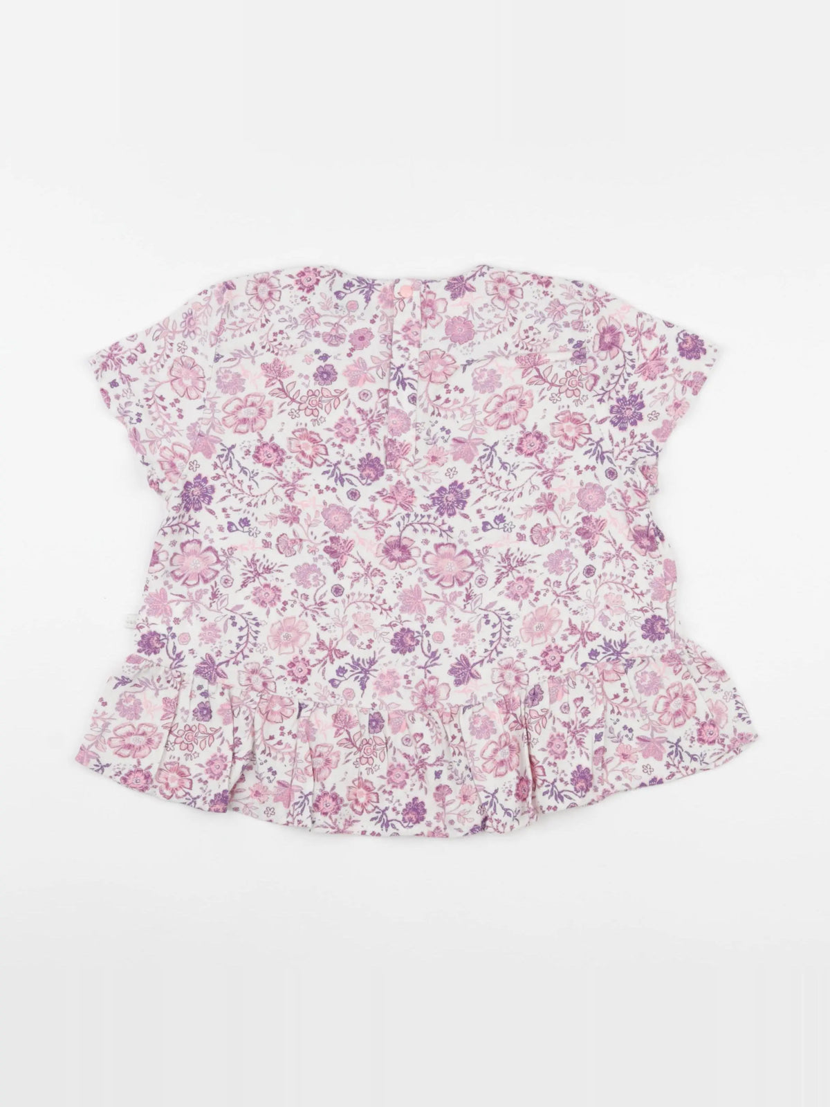 IKKS - blouse blanc, violet - 8 ans