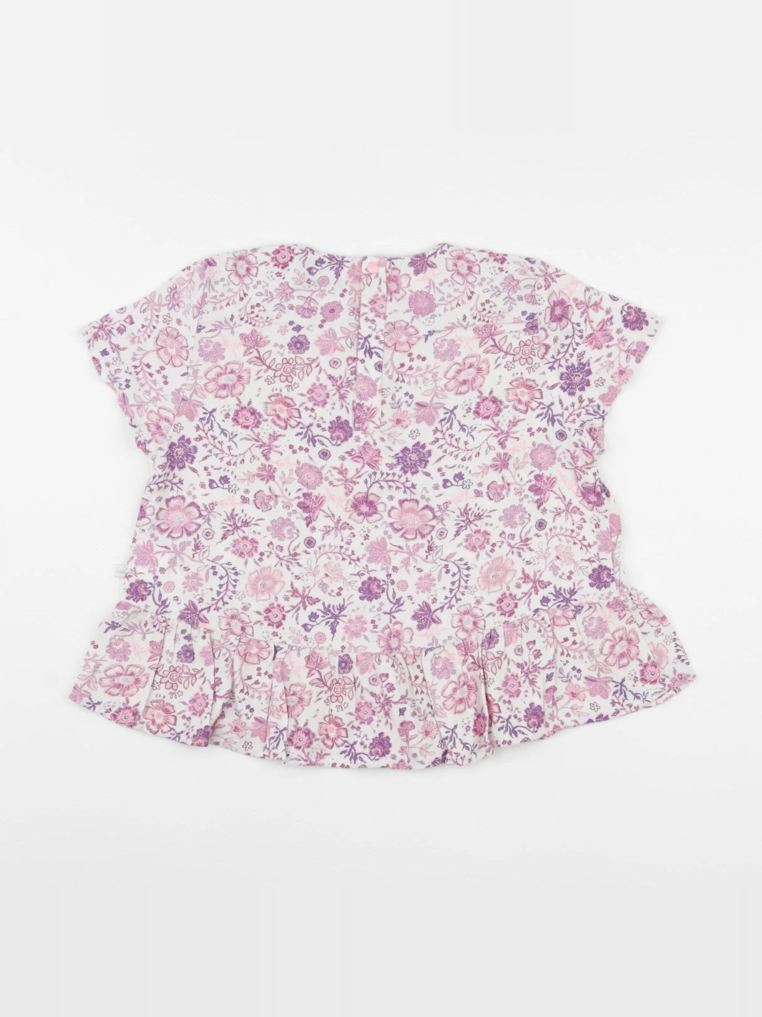 IKKS - blouse blanc, violet - 8 ans