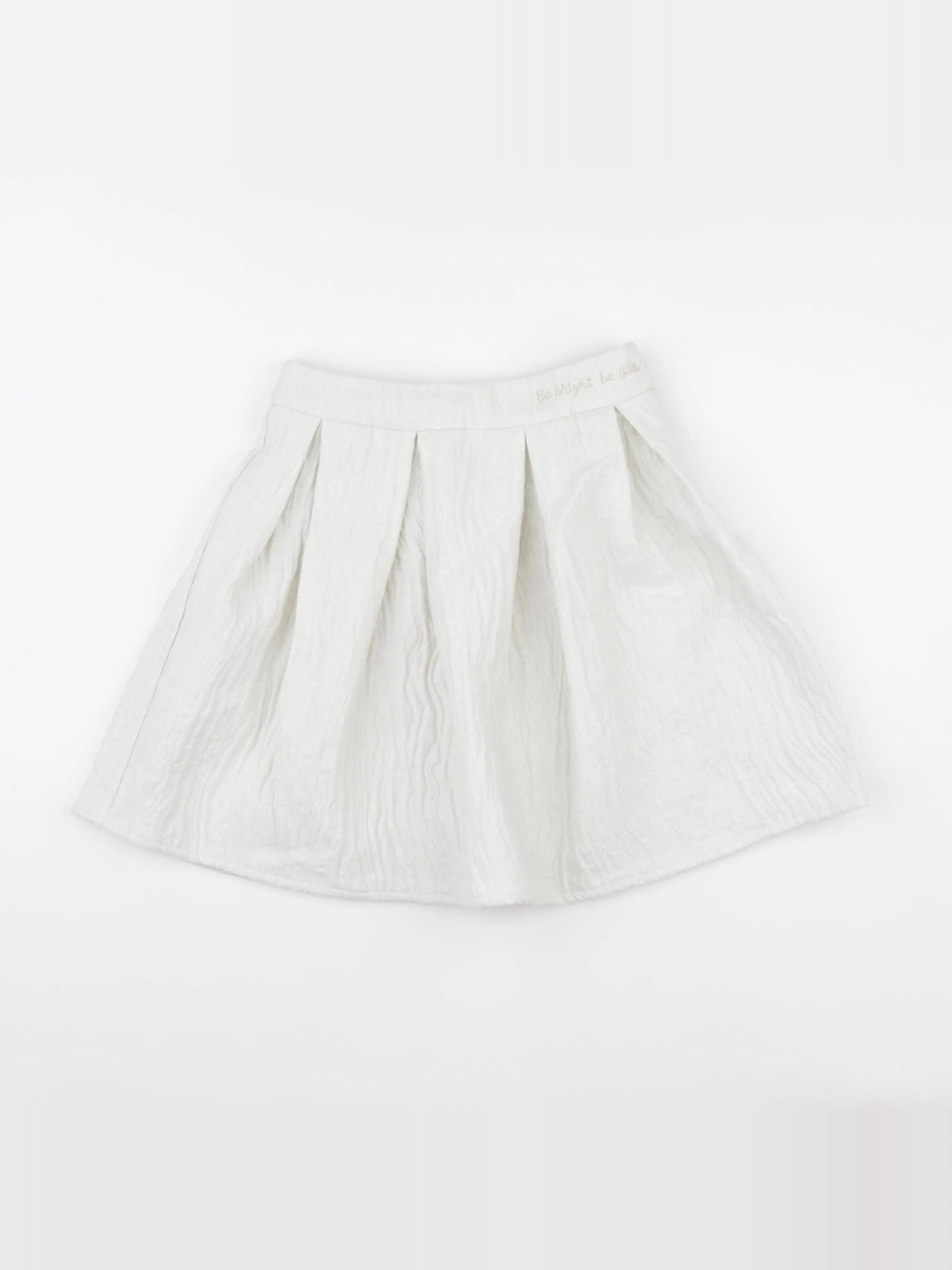 IKKS - jupe beige, argent - 8 ans