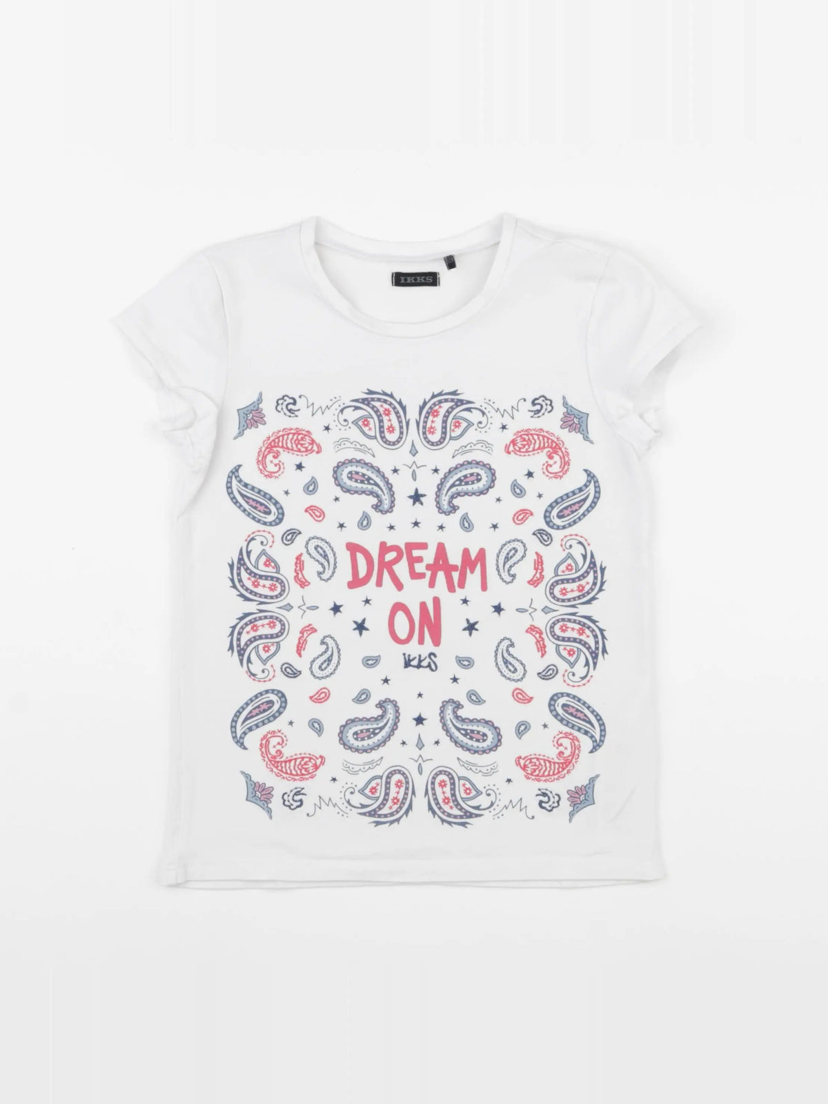 IKKS - tee-shirt blanc - 8 ans