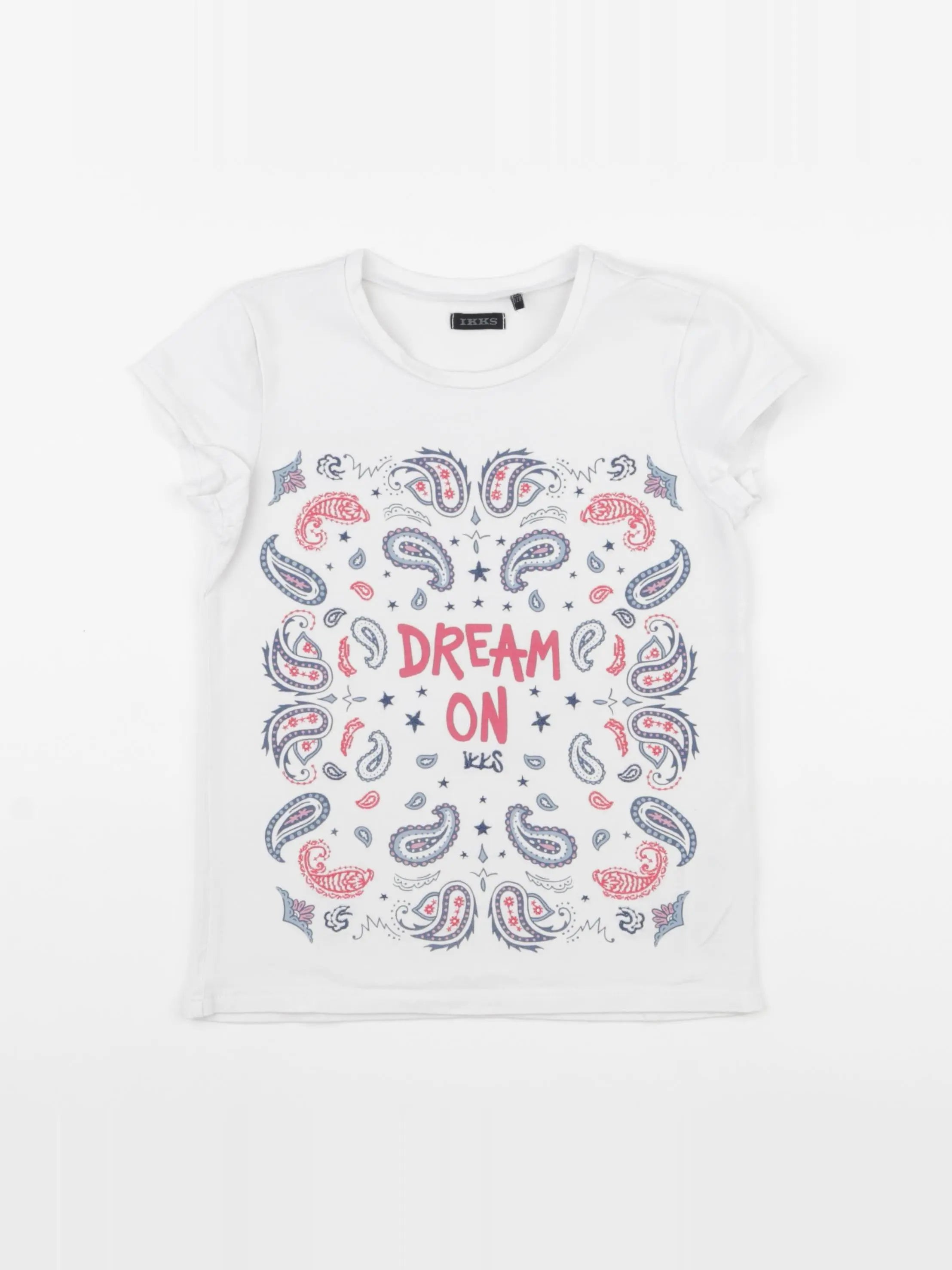 IKKS - tee-shirt blanc - 8 ans