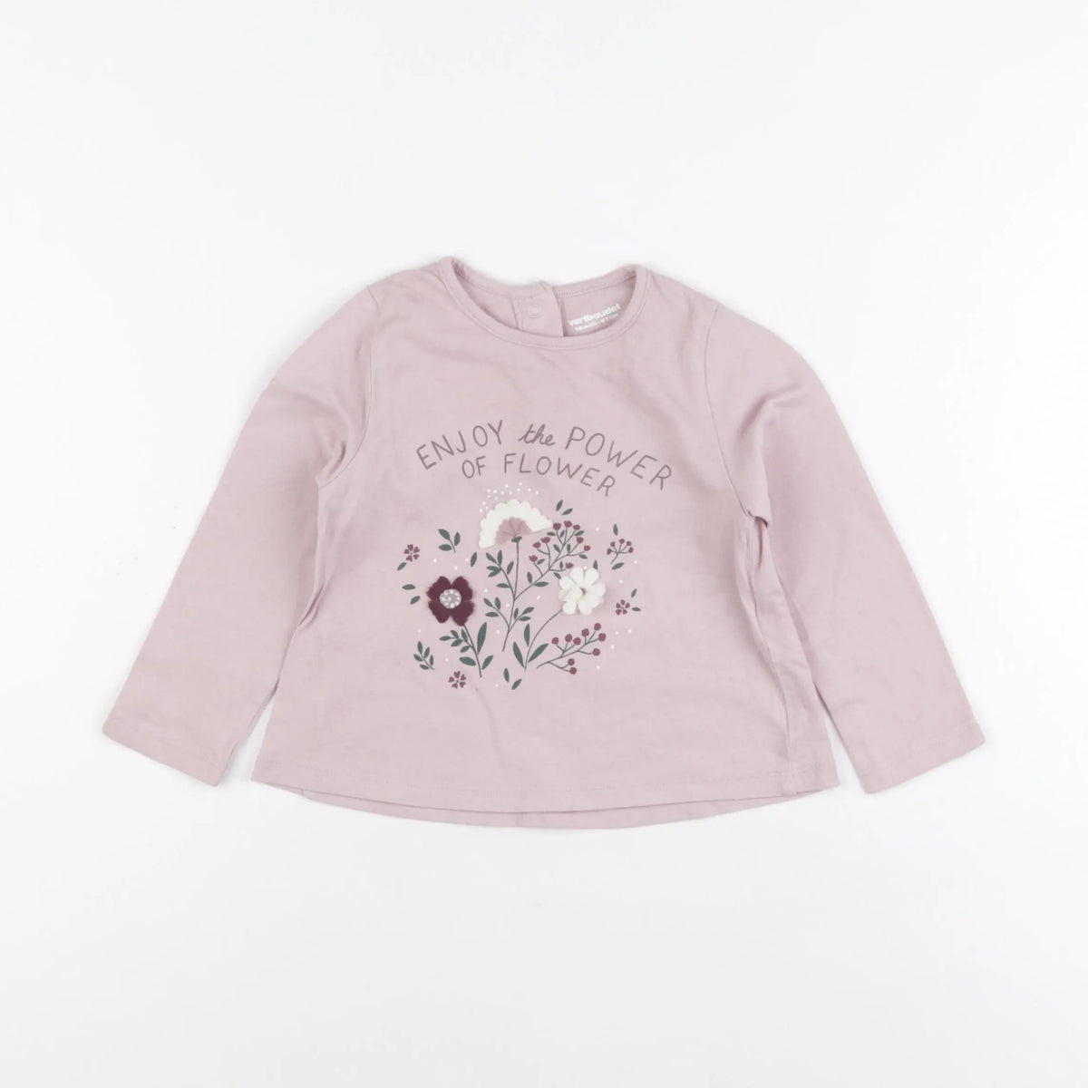 Vertbaudet - tee-shirt rose - 18 mois