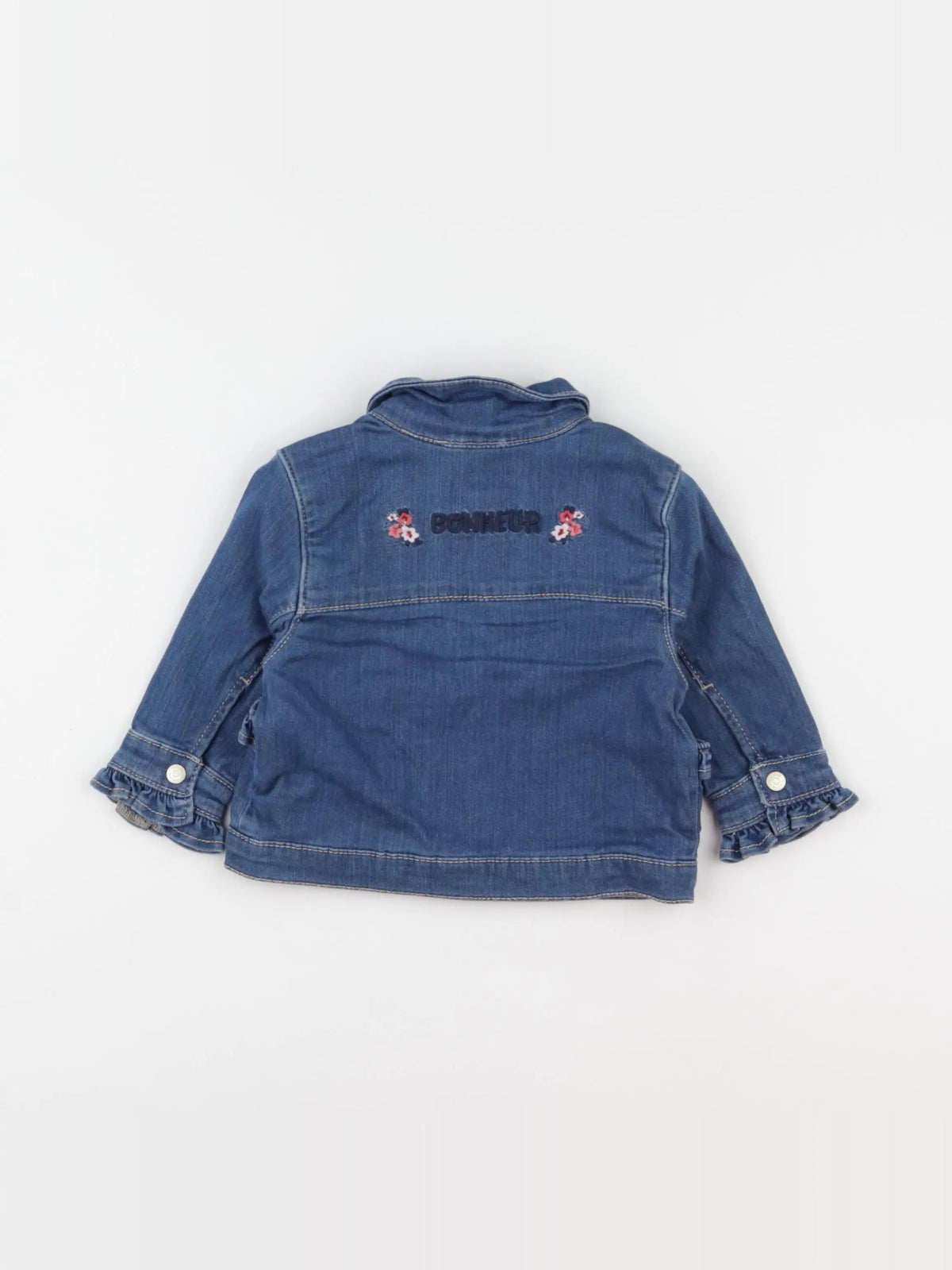 Tape à l'oeil - veste imprimé au dos bleu - 12 mois