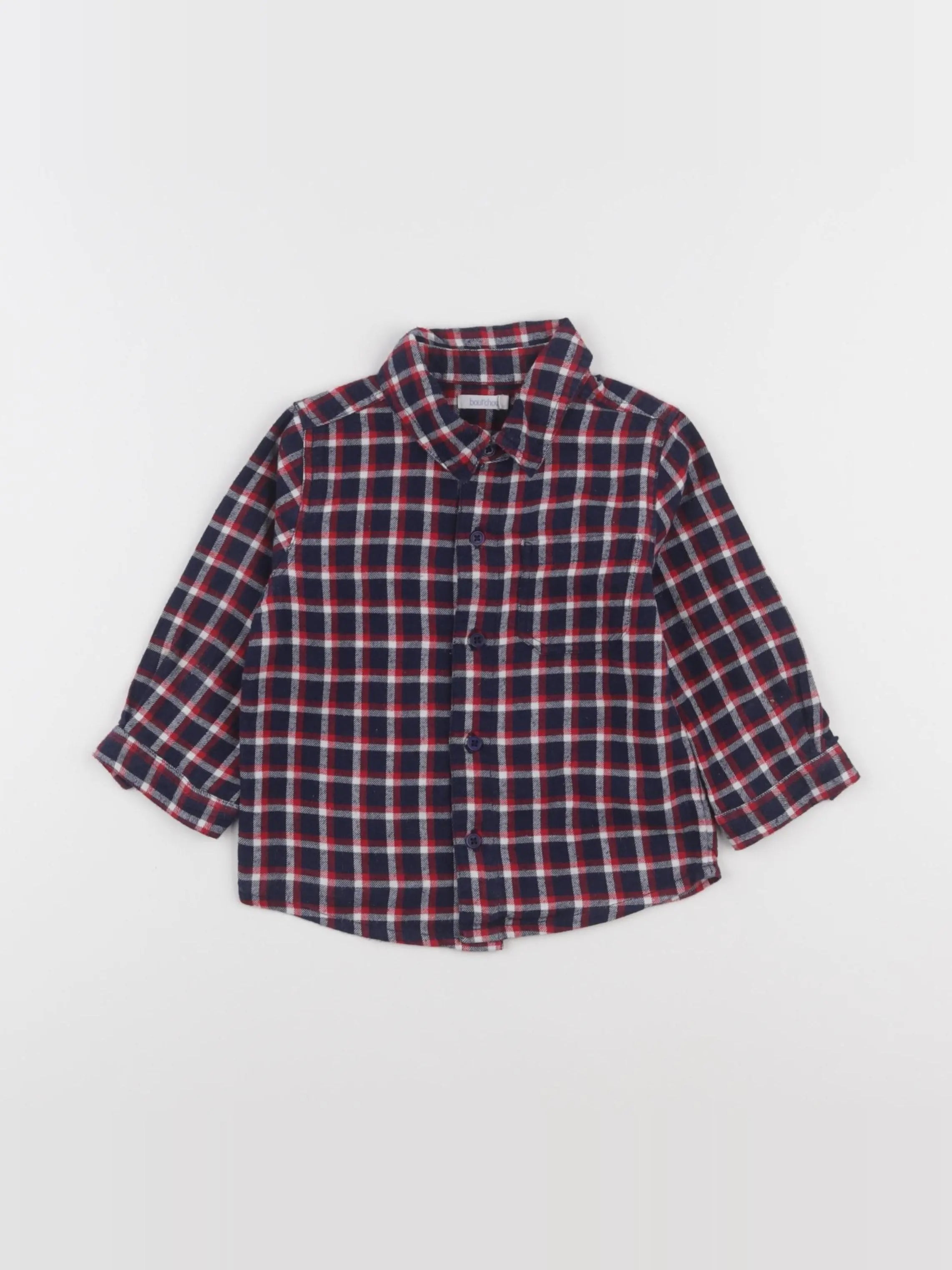 Boutchou - chemise multicolore - 12 mois