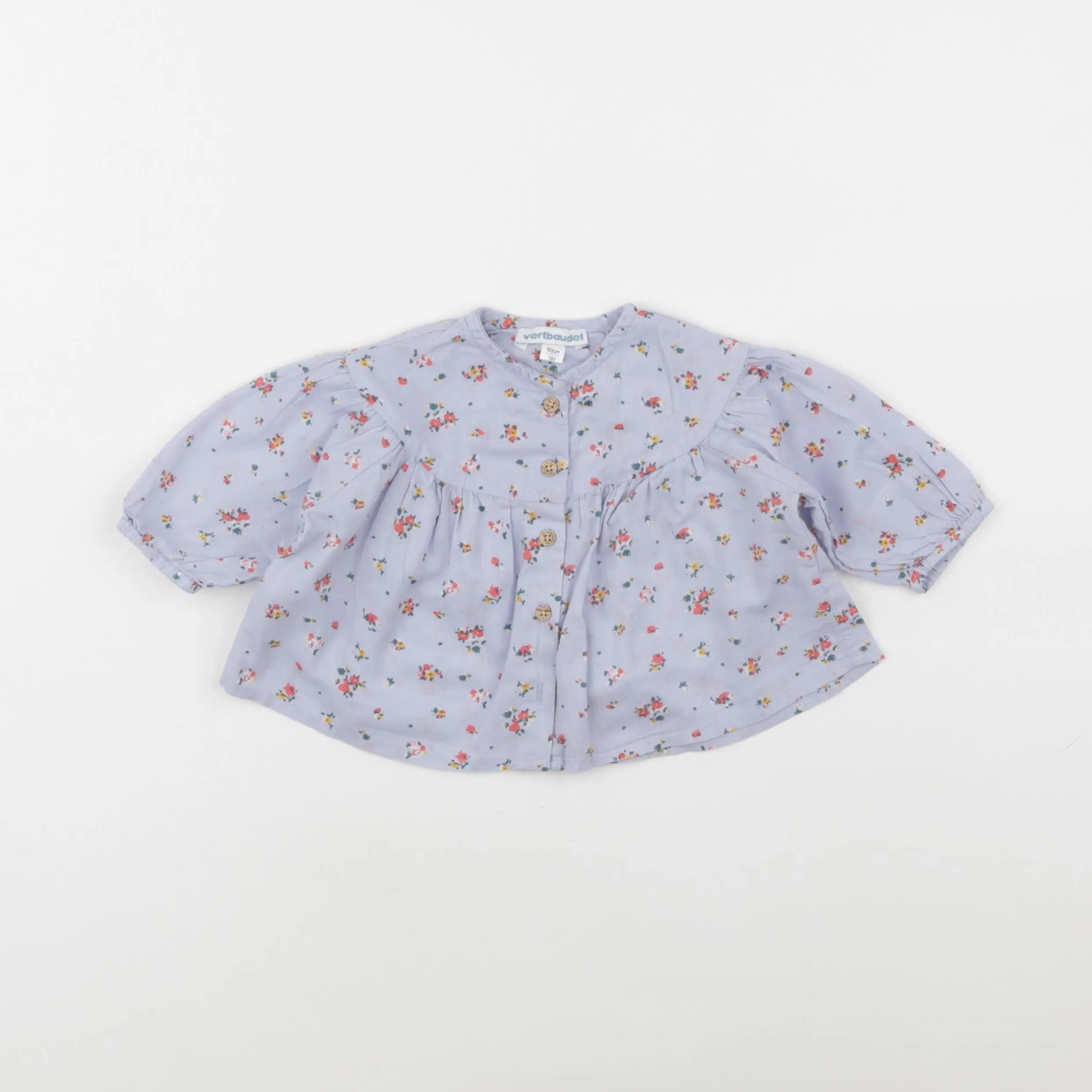 Vertbaudet - blouse multicolore - 3 mois