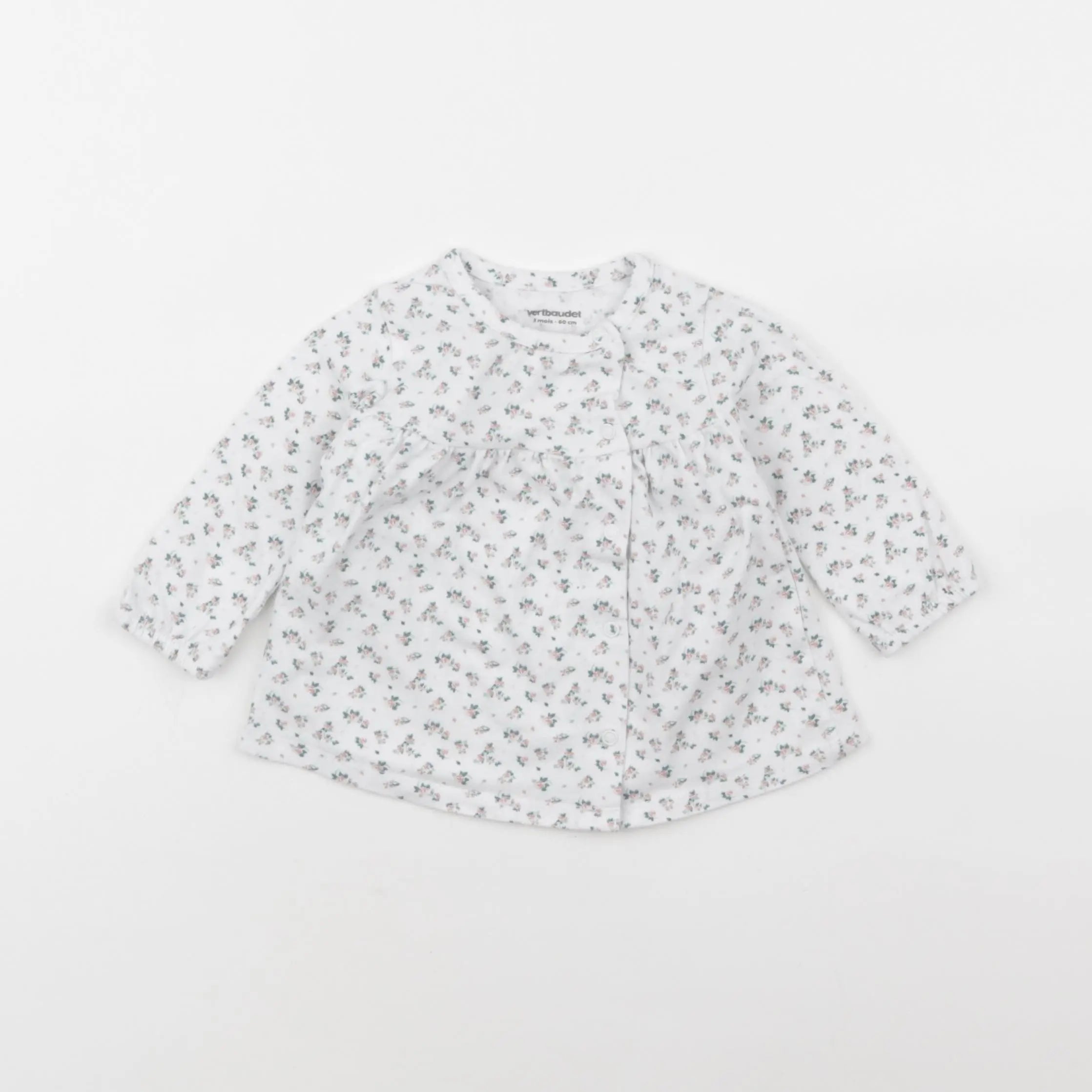 Vertbaudet - tee-shirt multicolore - 3 mois