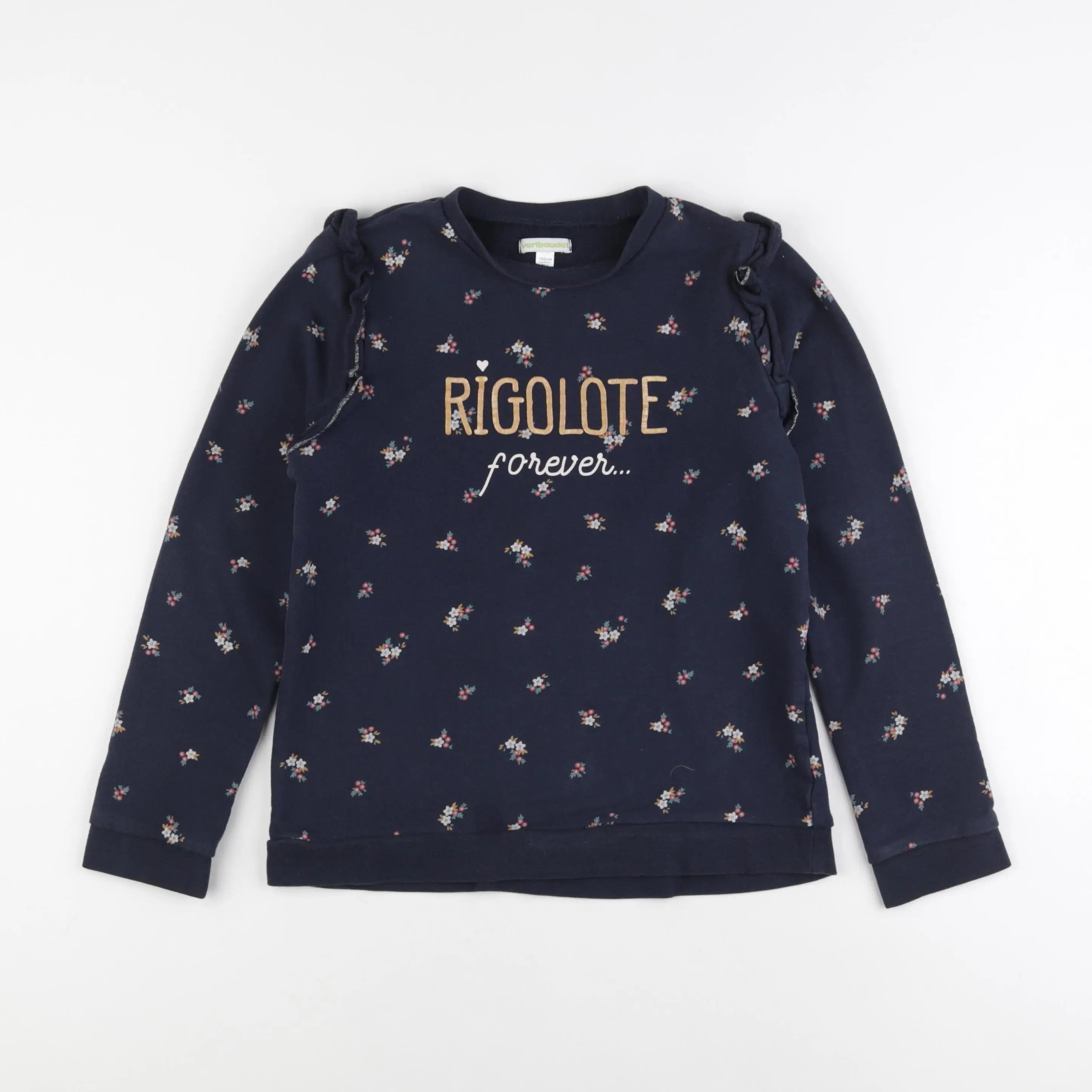 Vertbaudet - sweat bleu - 12 ans