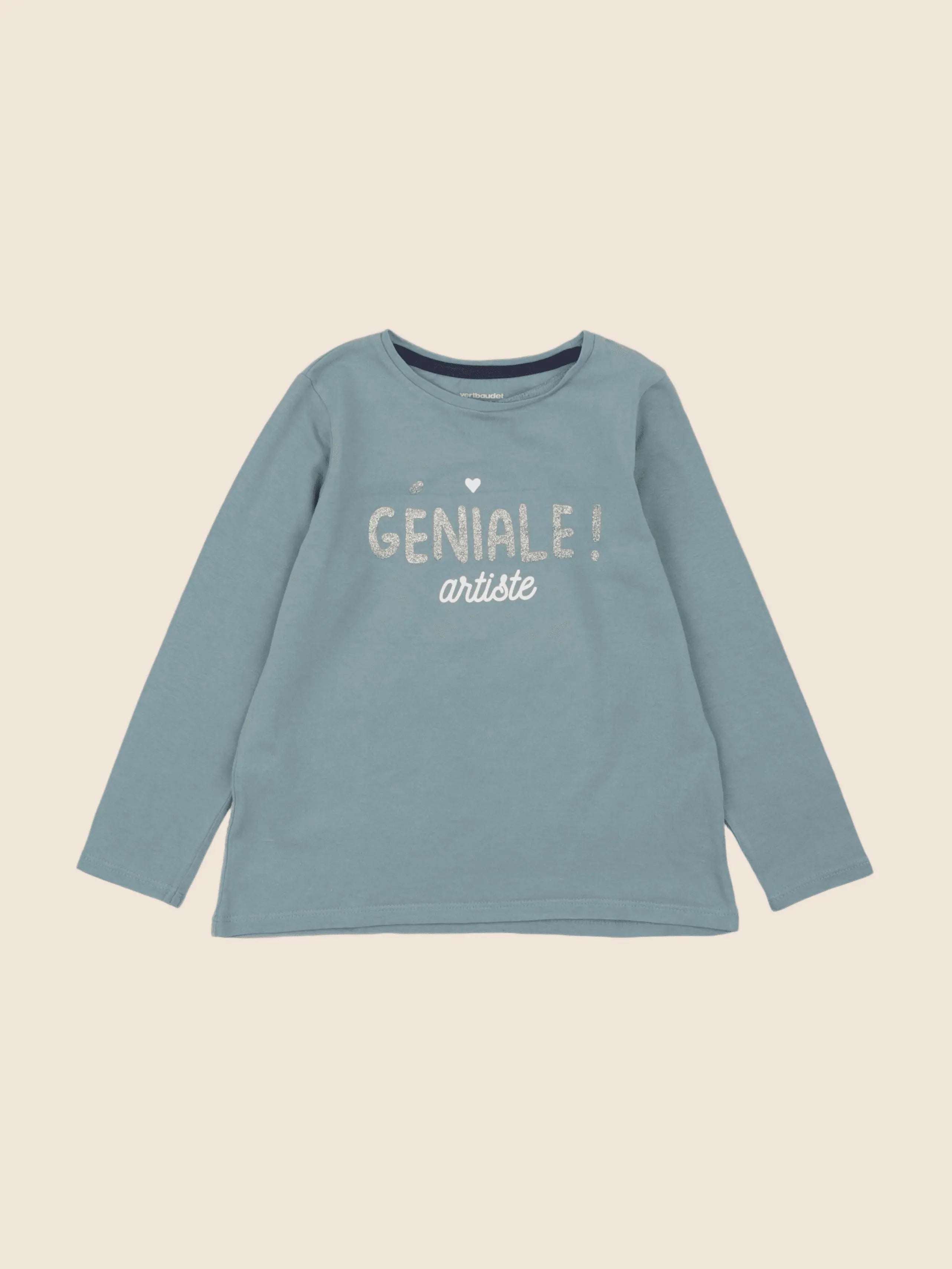 Vertbaudet - tee-shirt vert - 6 ans