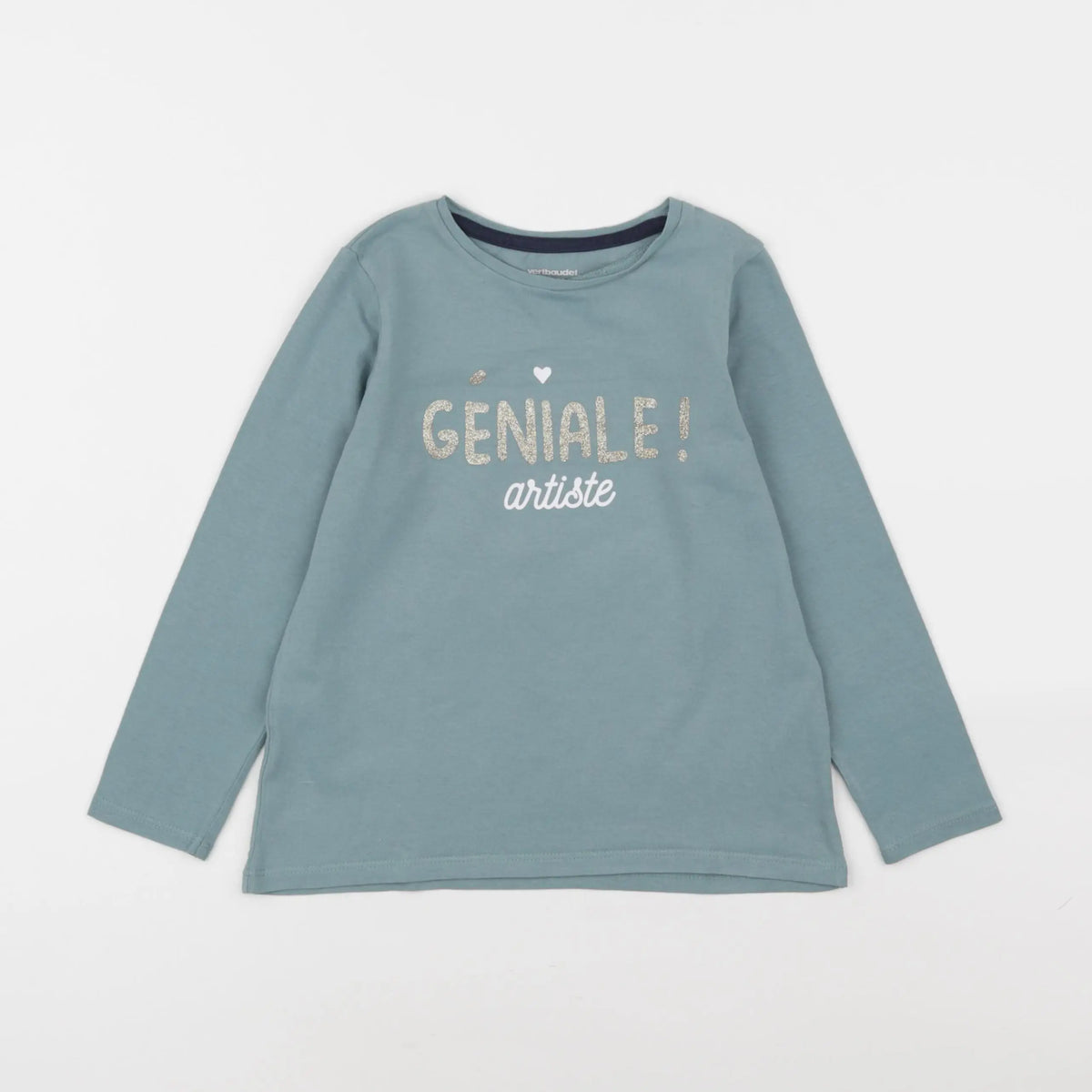 Vertbaudet - tee-shirt vert - 6 ans