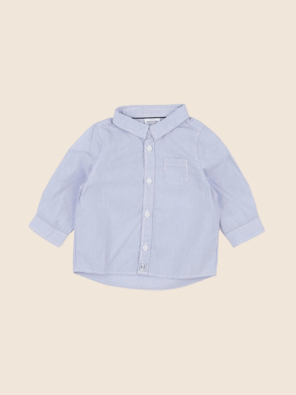 Tape à l'oeil - chemise bleu - 9 mois