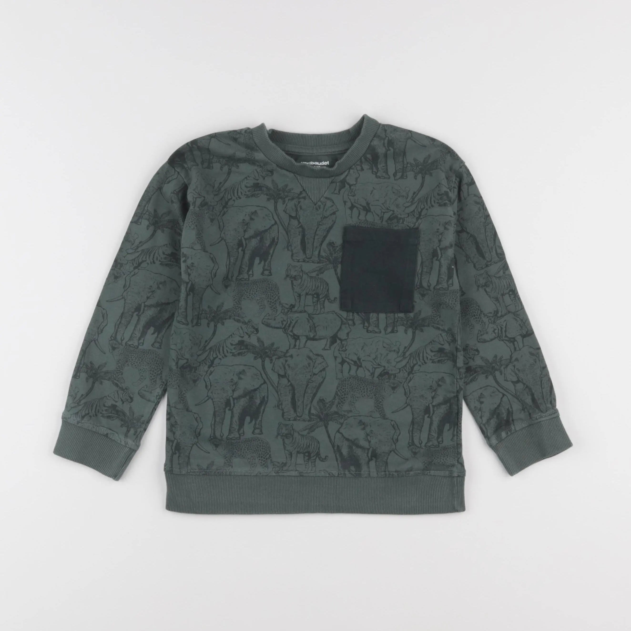 Vertbaudet - tee-shirt vert - 5 ans