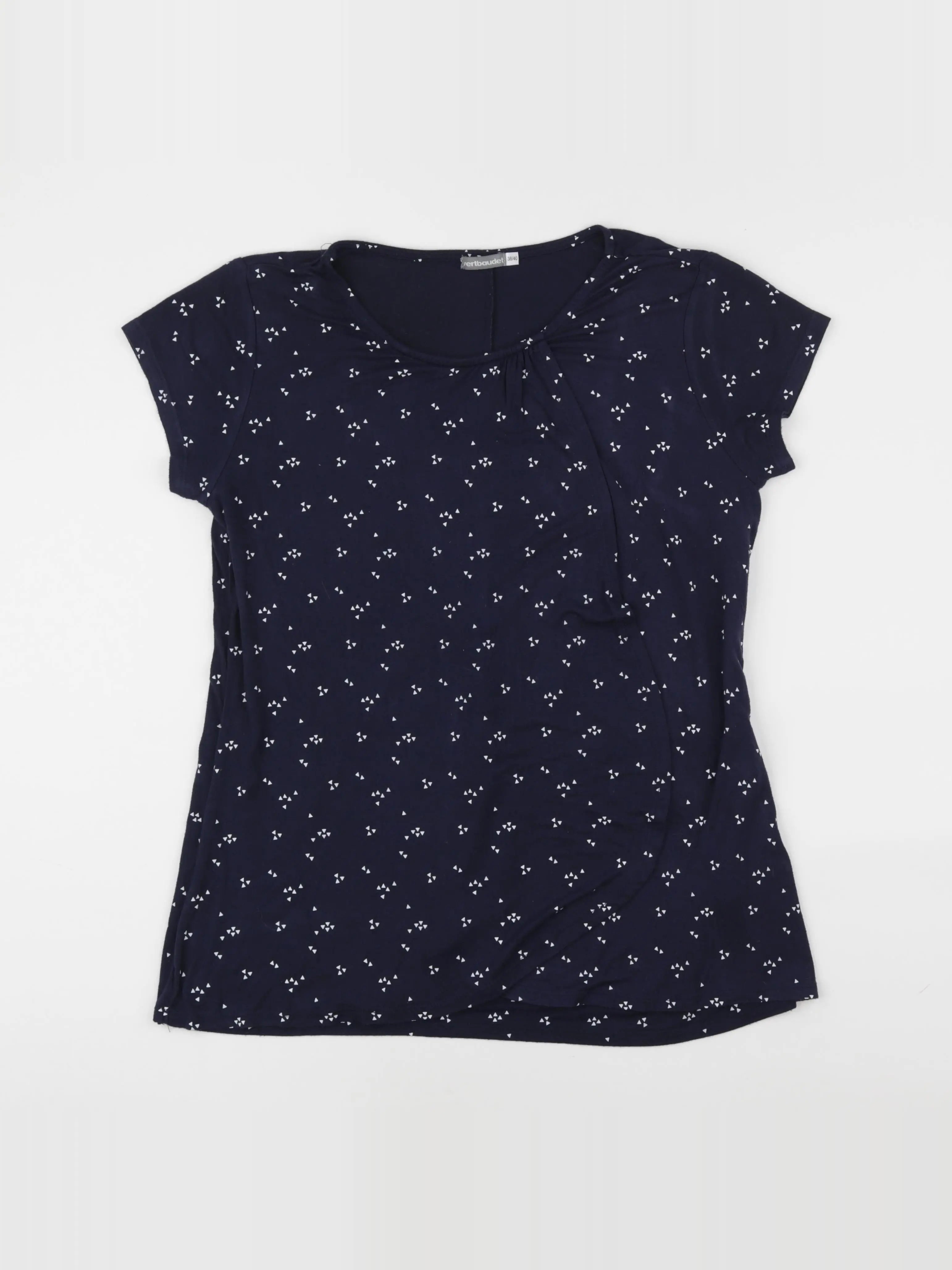Vertbaudet - tee-shirt grossesse bleu - 38 à 40
