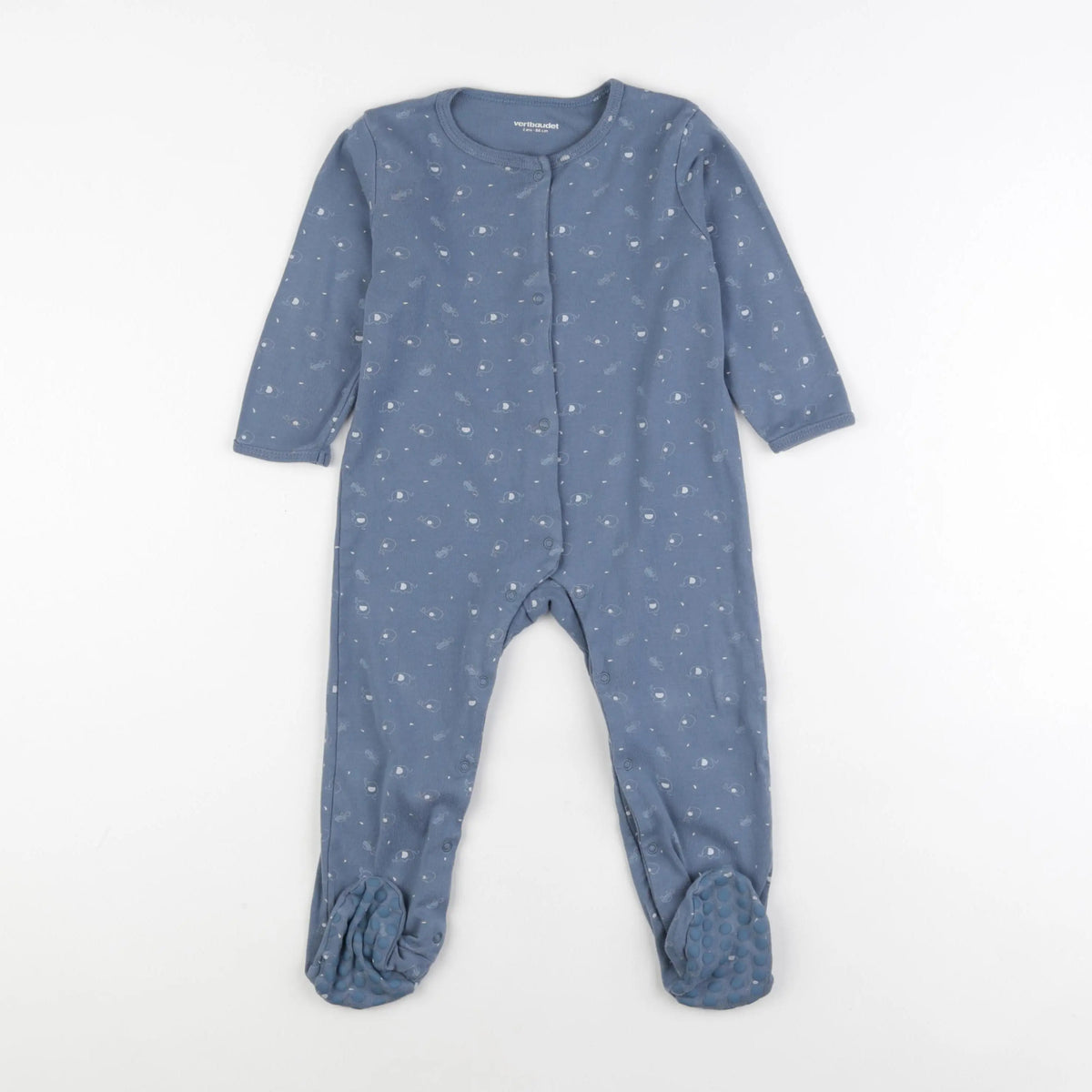 Vertbaudet - pyjama coton bleu - 2 ans